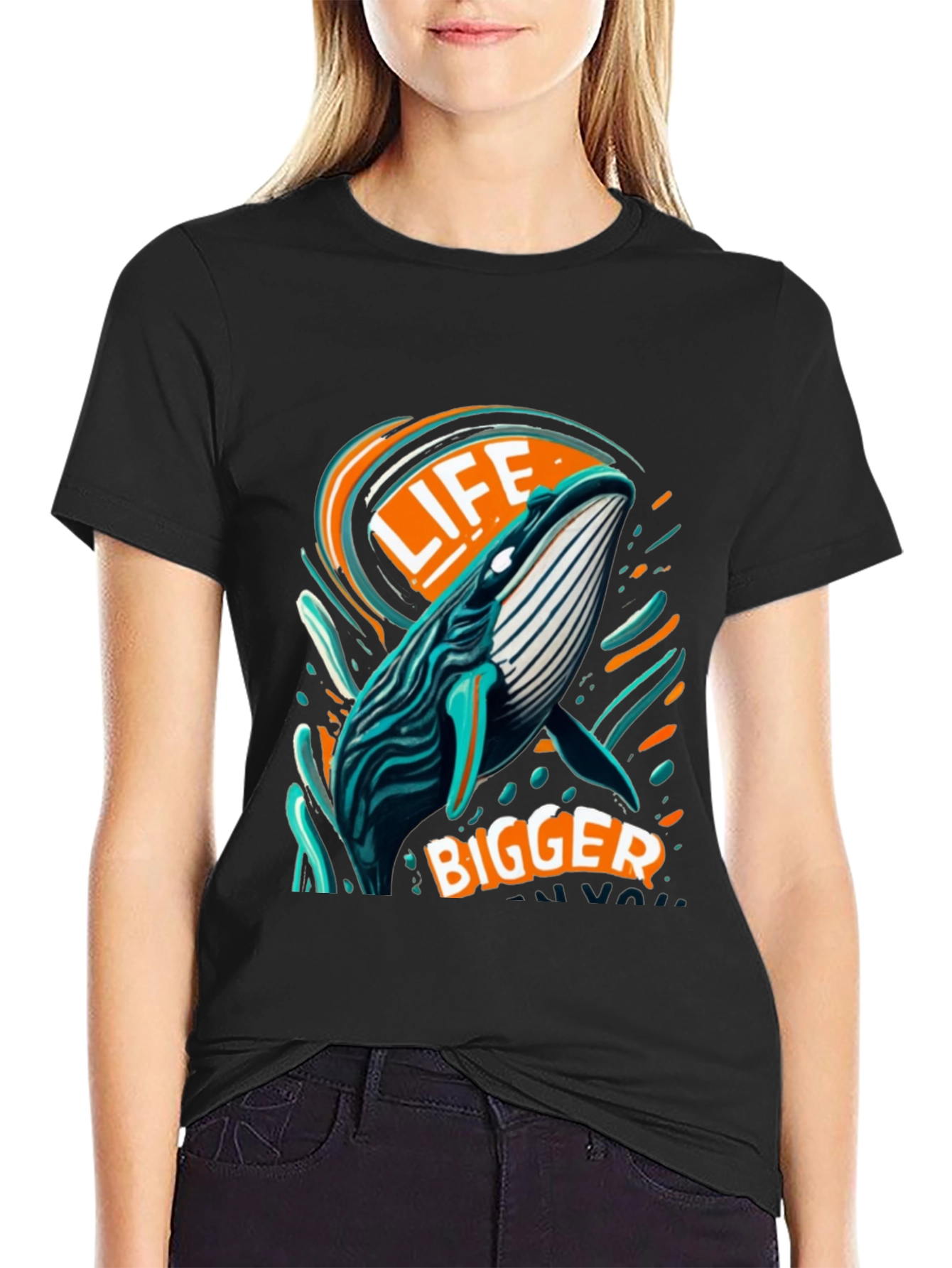 Life Bigger Whale Graphic Tee
