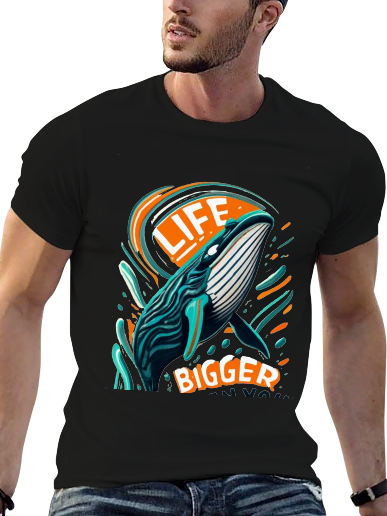 Life Bigger Whale Graphic Tee