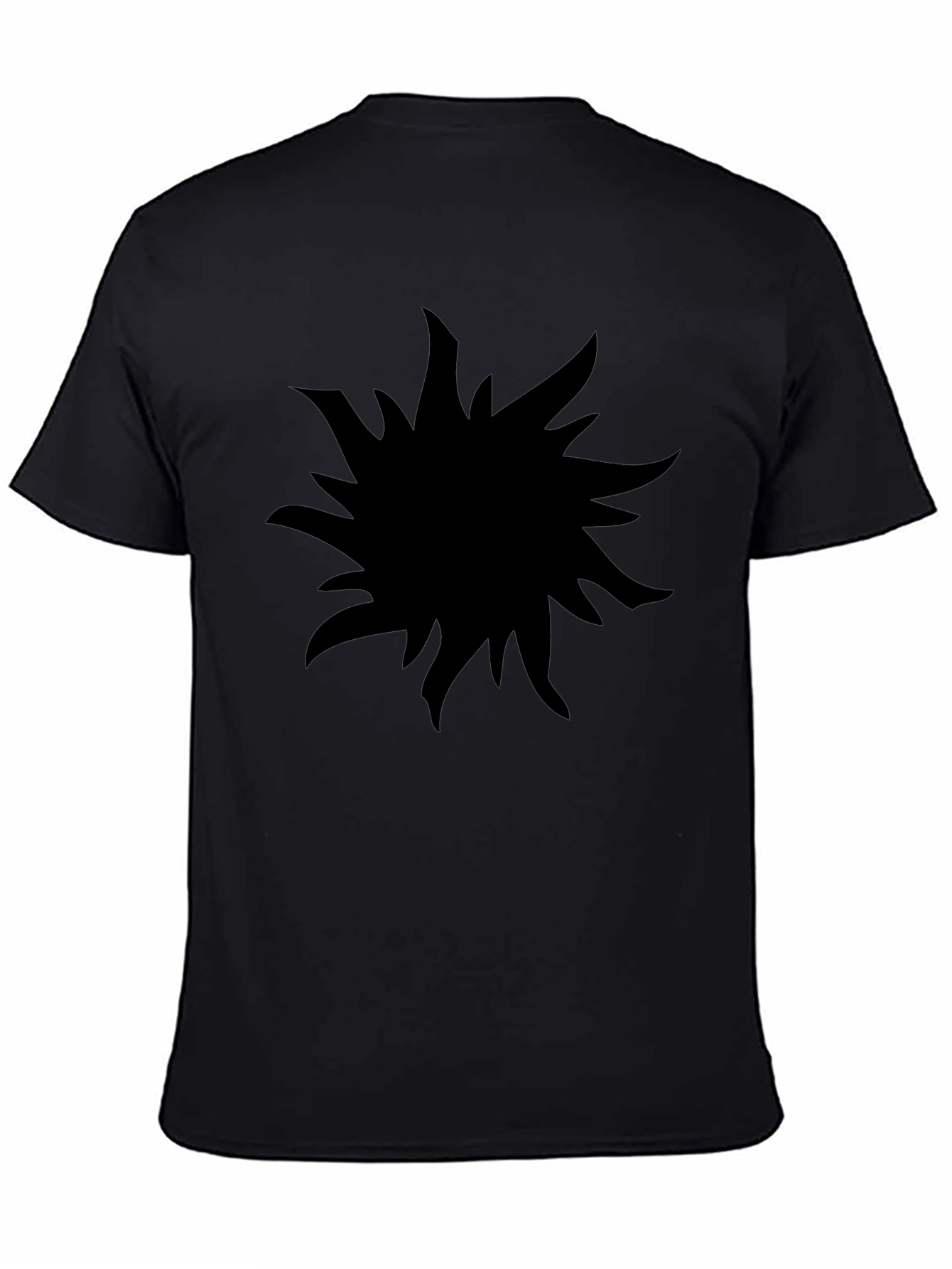 Abstract Graphic Black T-Shirt