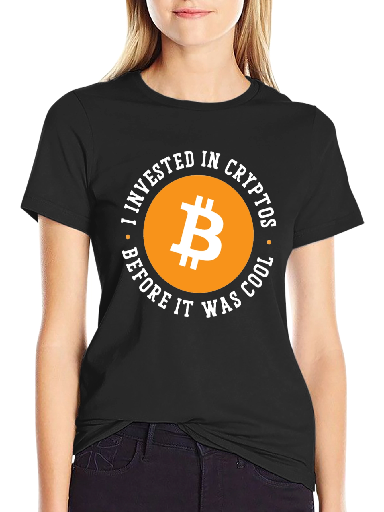 Bitcoin Crypto Investor Black T-Shirt