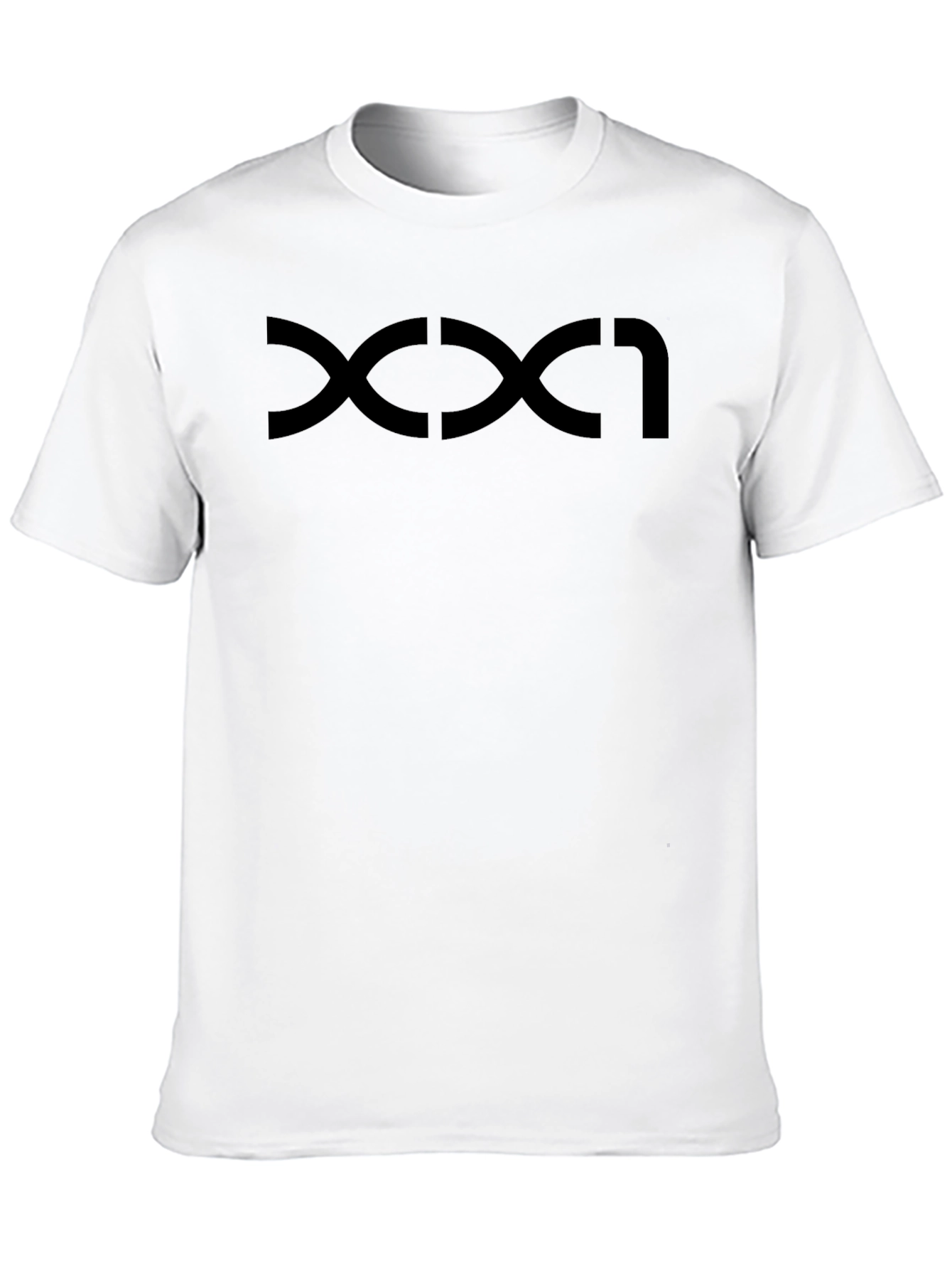 Modern Graphic Tee - Black Curve Design