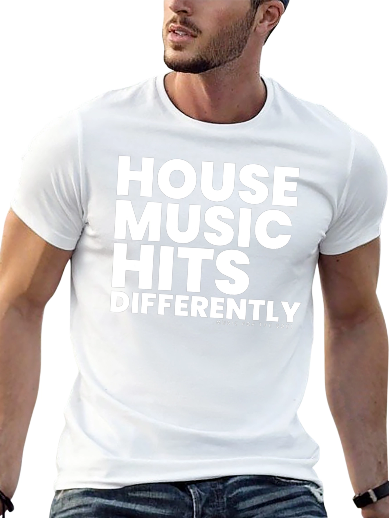 House Music Hits Differently Black Graphic Tee
