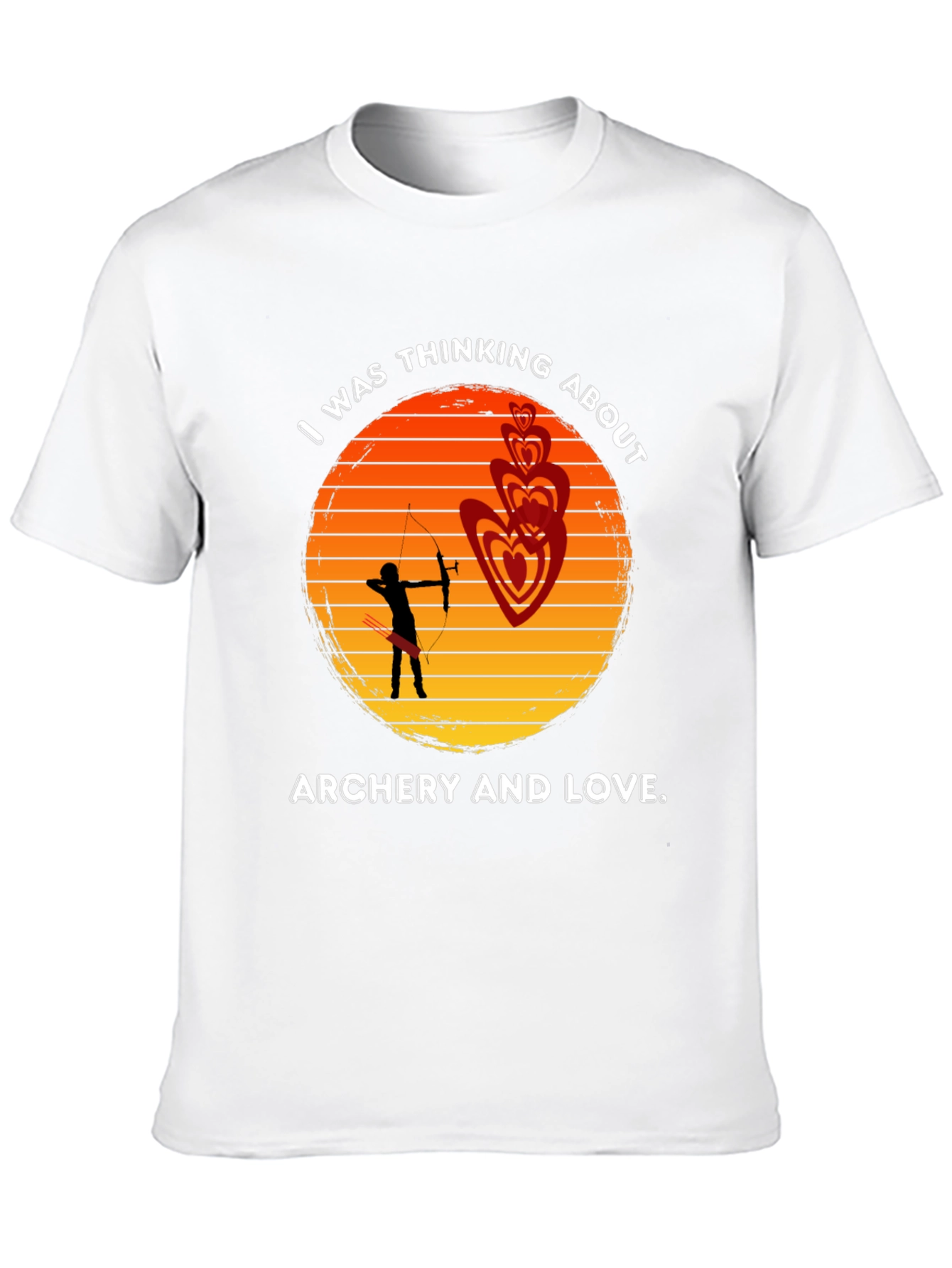 Archery and Love T-Shirt - Sunset Design