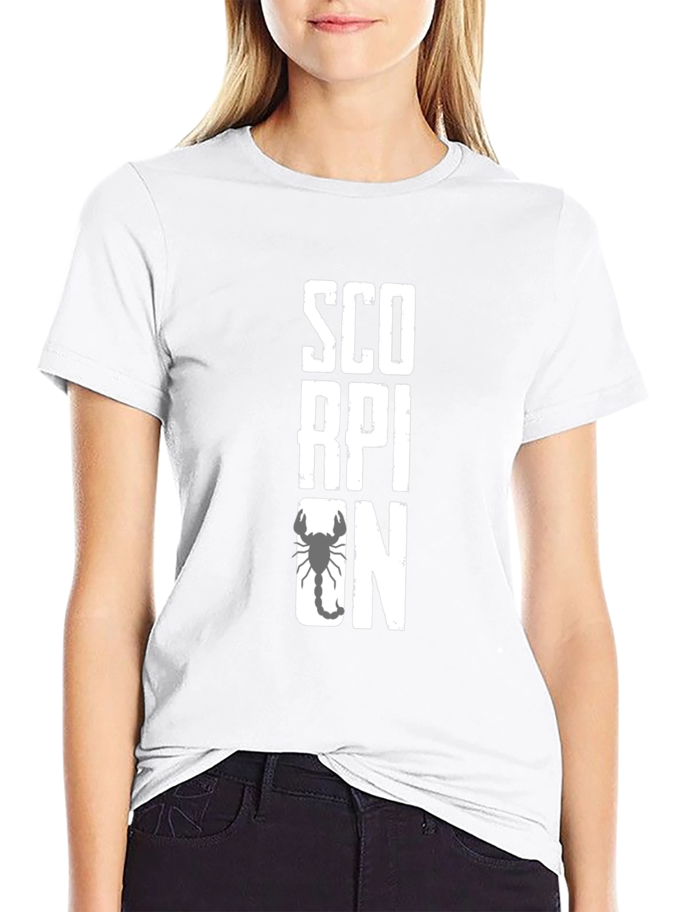 Scorpion Graphic Print Black T-Shirt