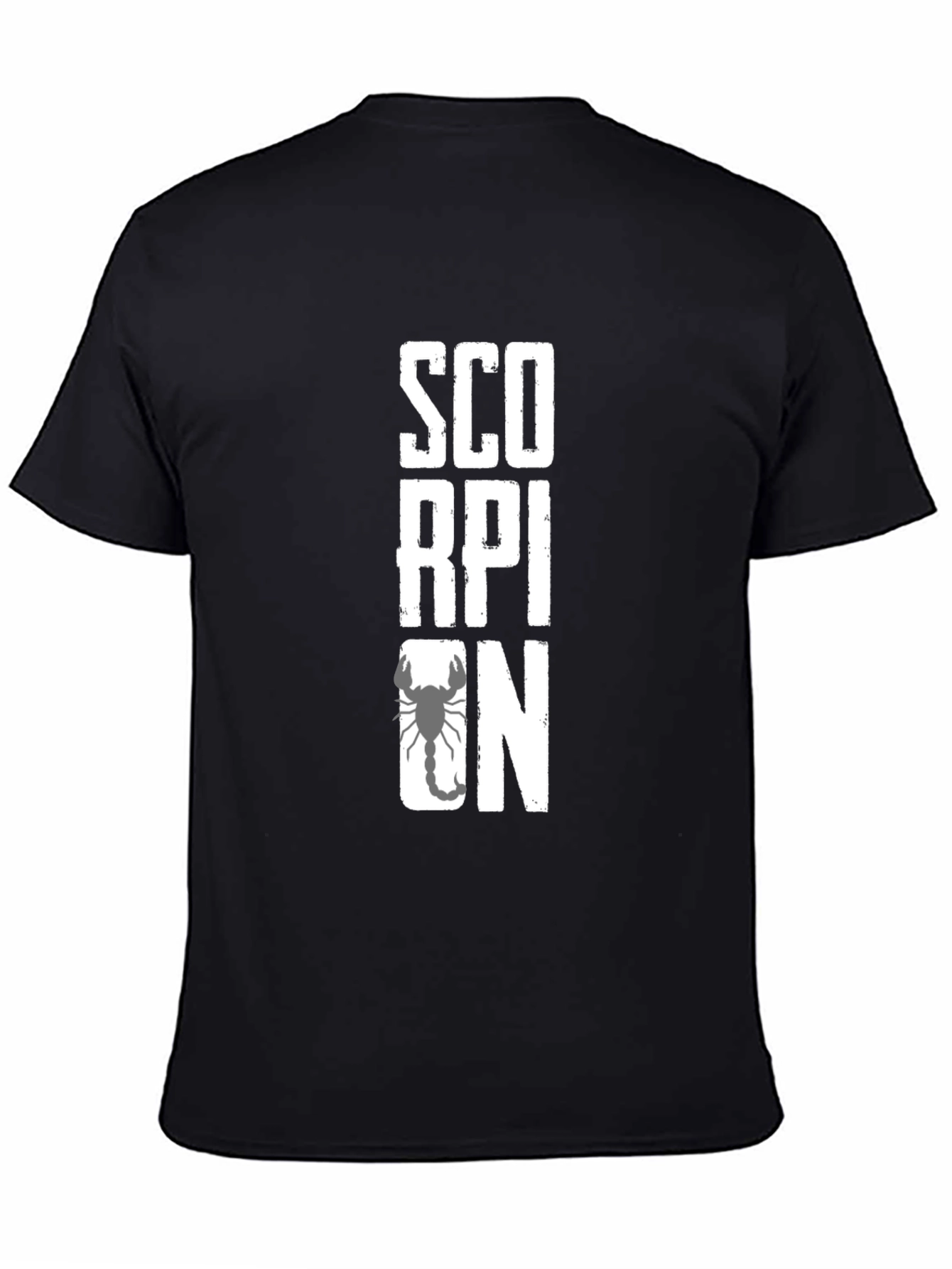 Scorpion Graphic Print Black T-Shirt