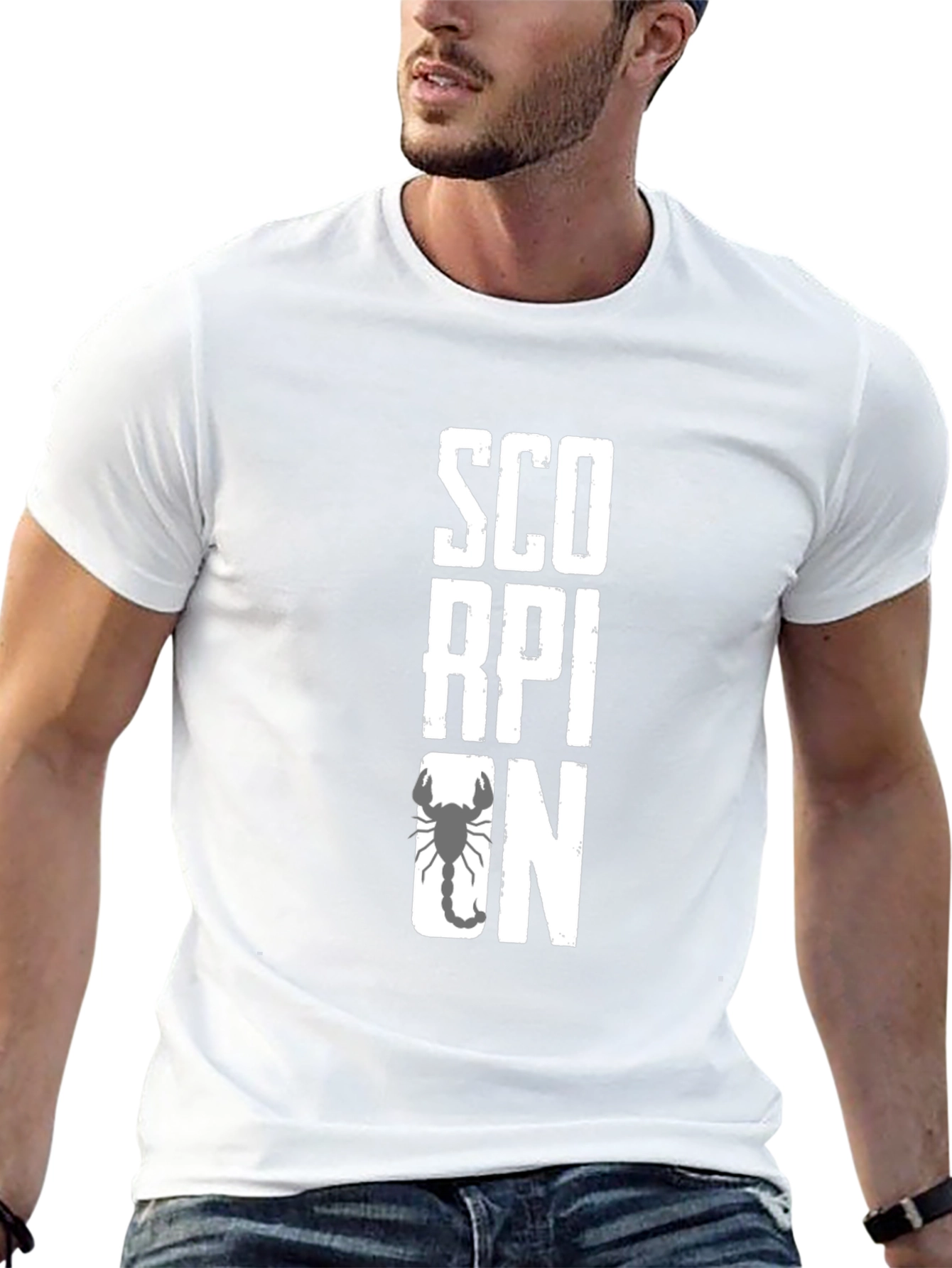 Scorpion Graphic Print Black T-Shirt