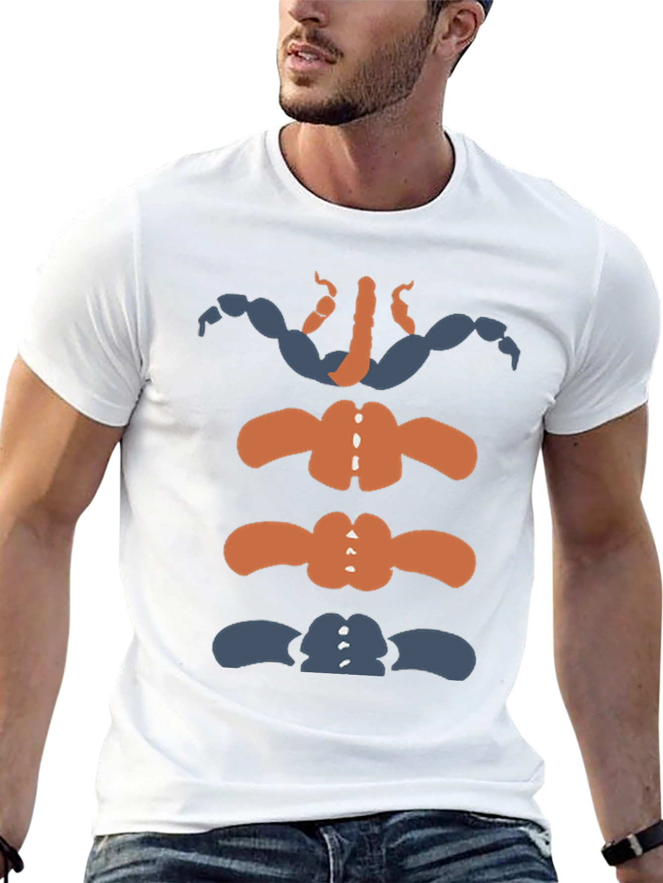 Novelty Bodybuilding Skeleton Graphic T-Shirt