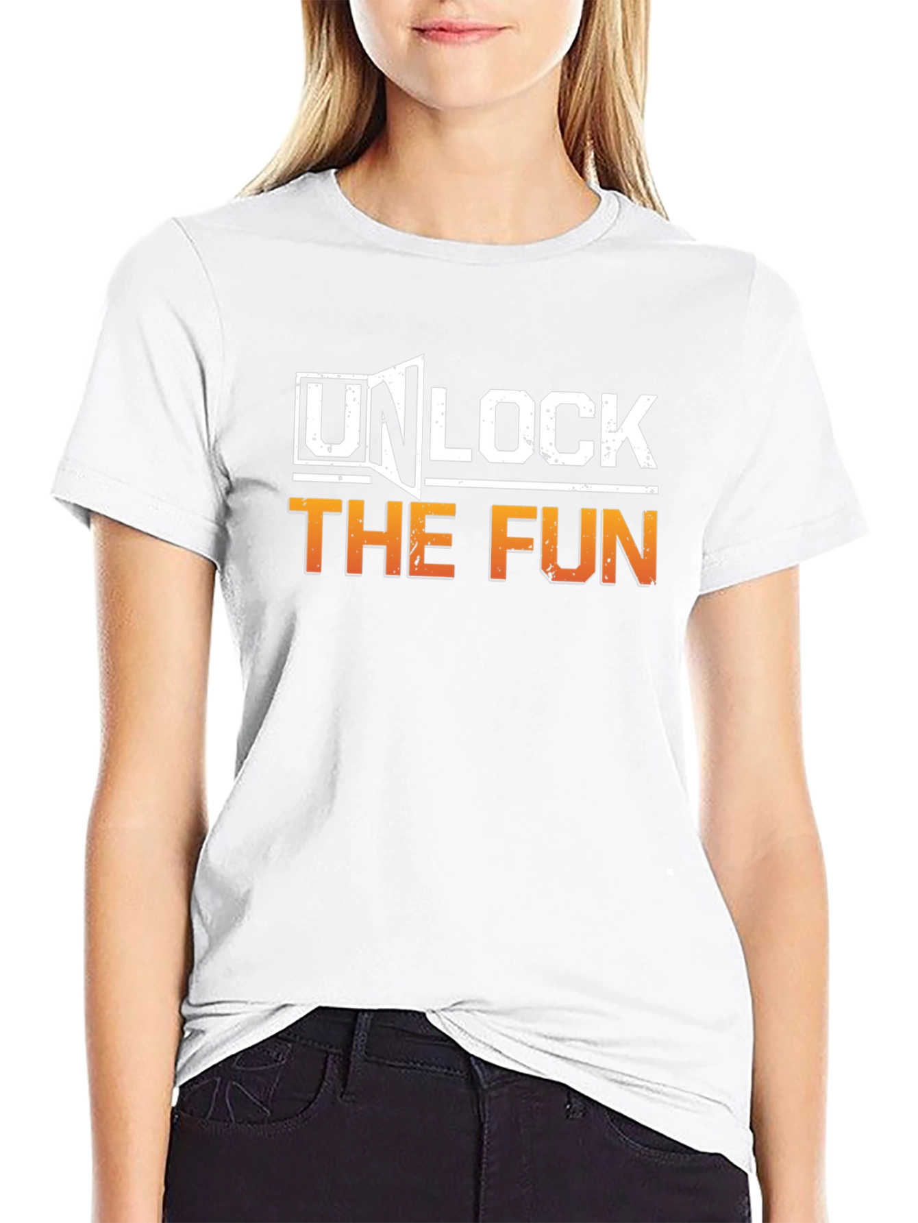 Unlock The Fun Graphic T-Shirt - Stylish Casual Wear