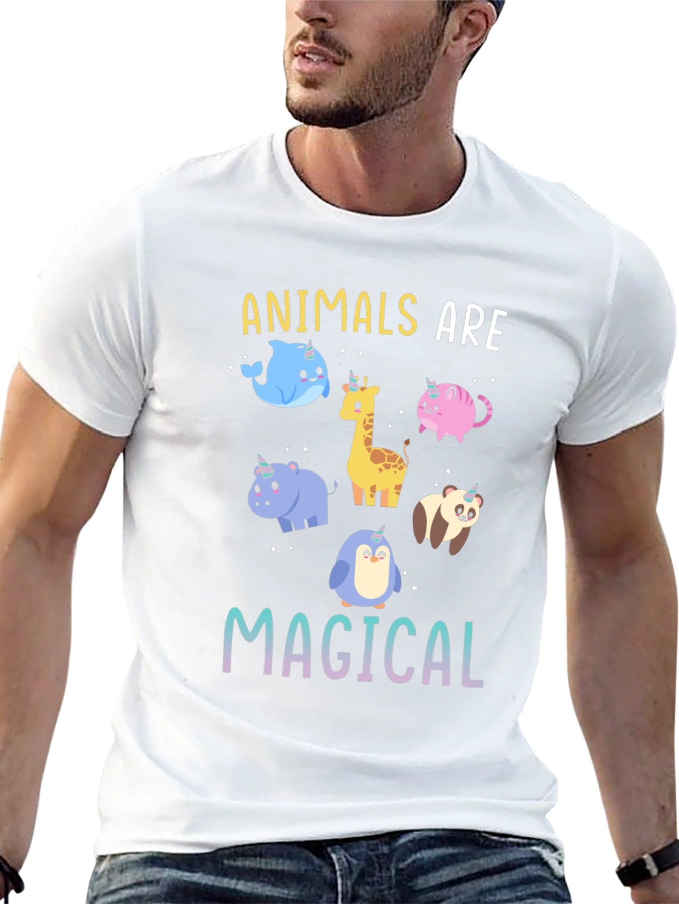 Magical Animals Unicorn Graphic T-Shirt