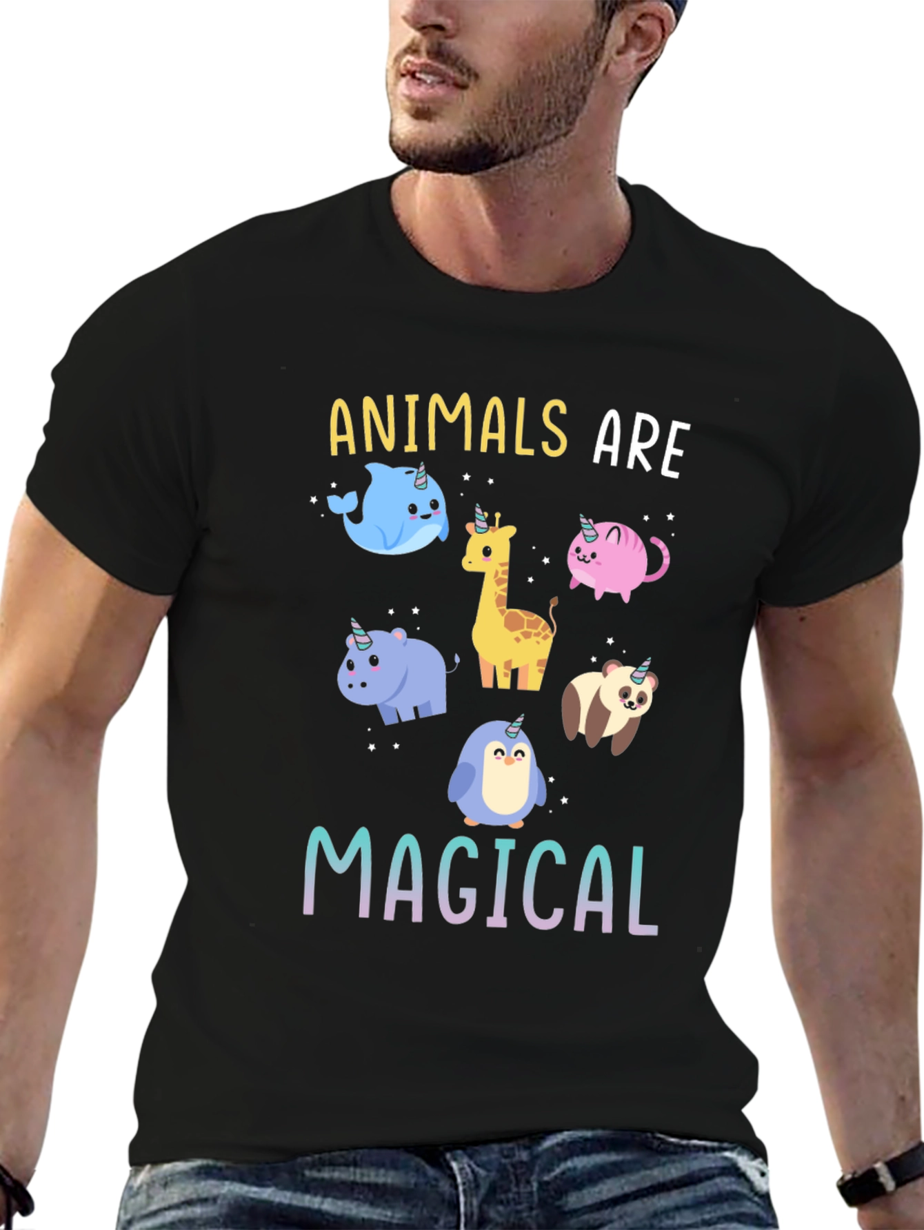 Magical Animals Unicorn Graphic T-Shirt
