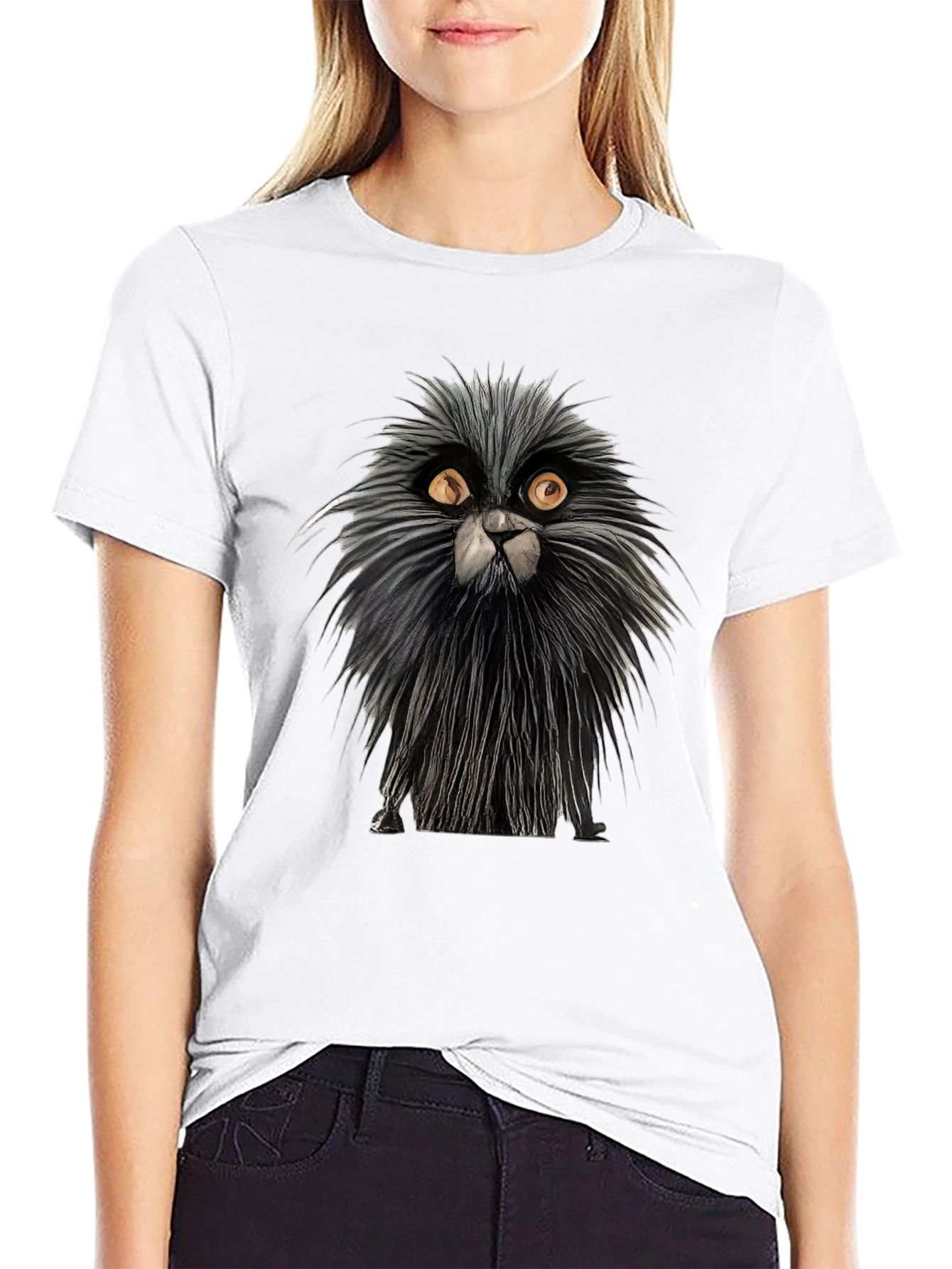 Whimsical Cat Graphic Tee - Unique Cat Lovers Shirt