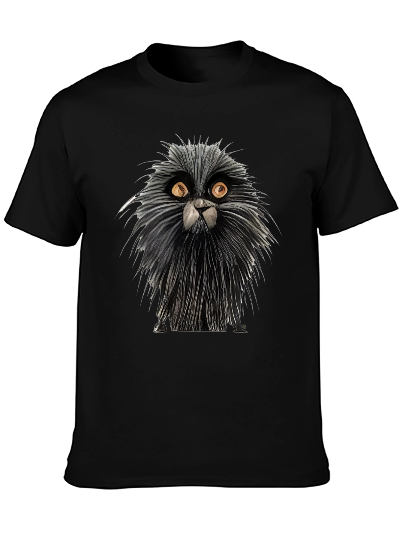Whimsical Cat Graphic Tee - Unique Cat Lovers Shirt