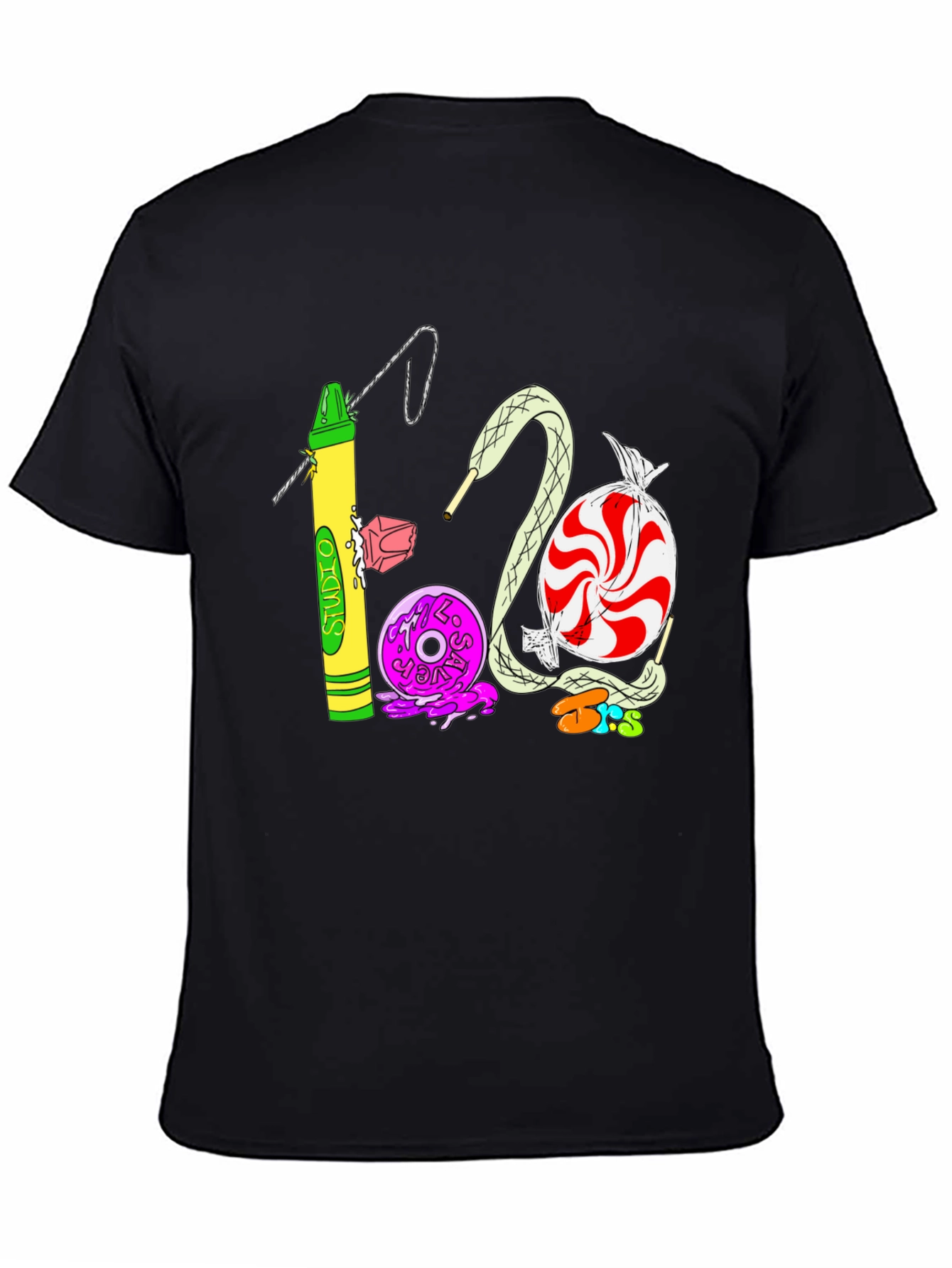 Studio 1200 T-Shirt | Unique Crayon & Candy Design