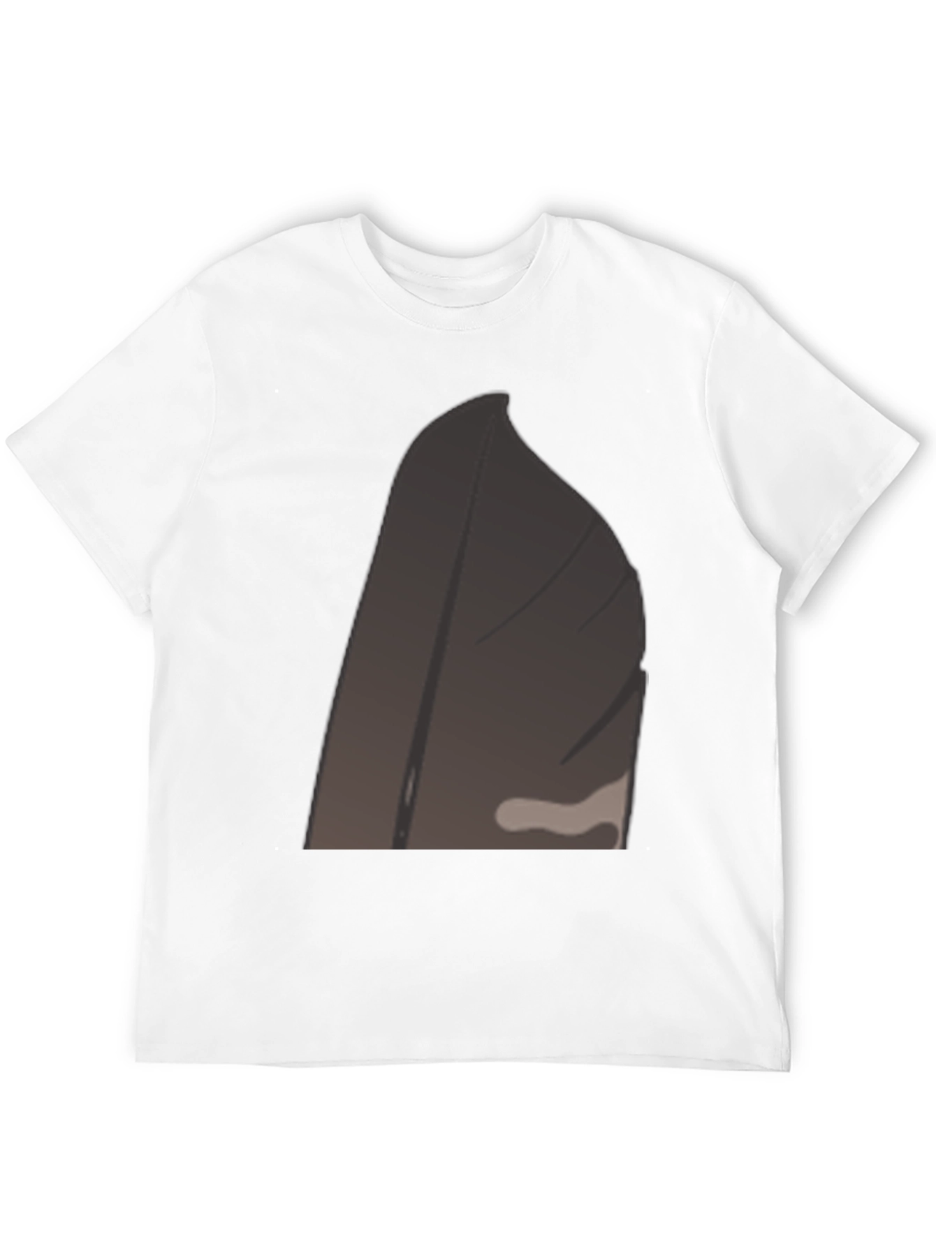 Black Tee with Abstract Geometric Design