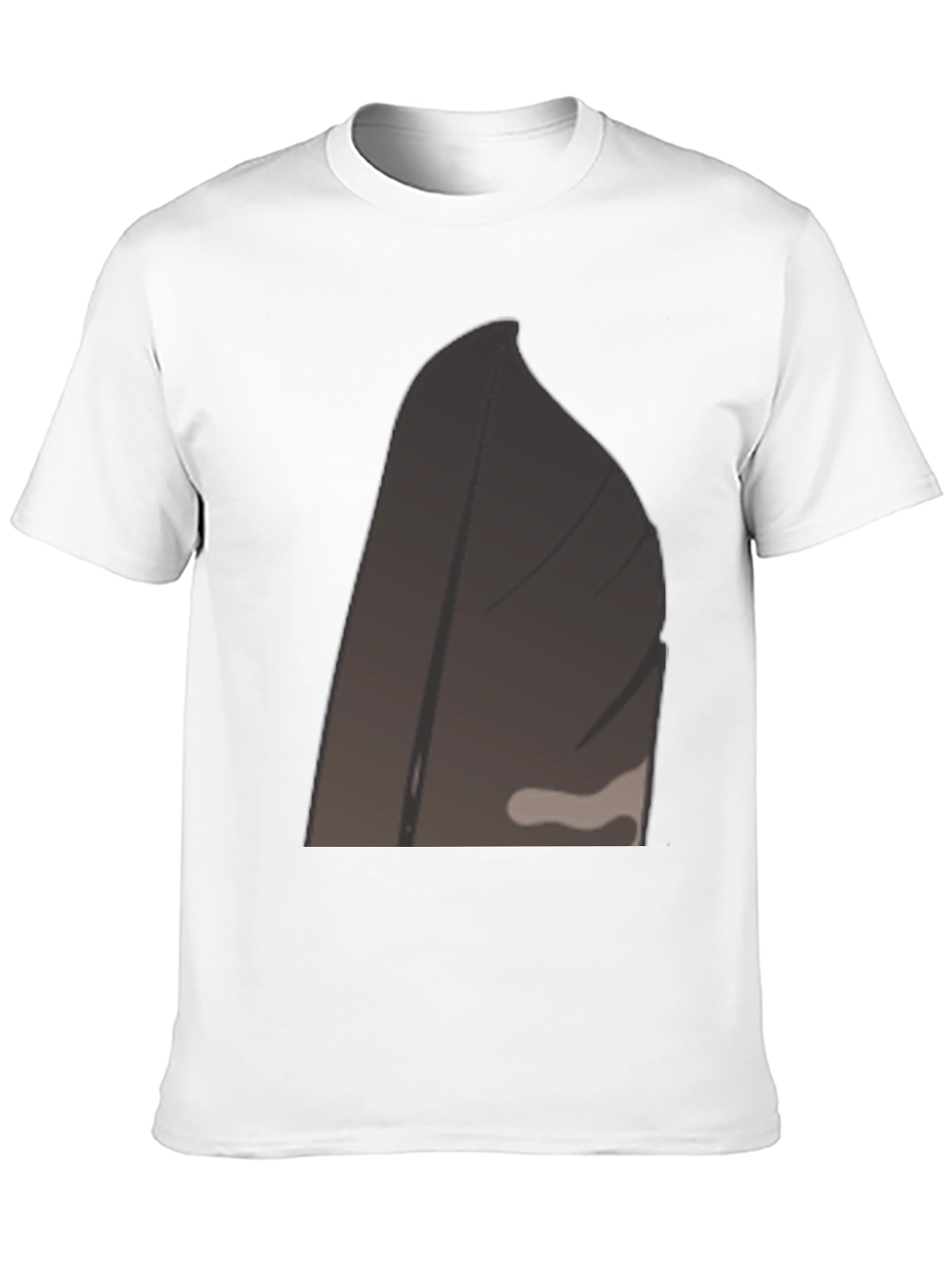 Black Tee with Abstract Geometric Design
