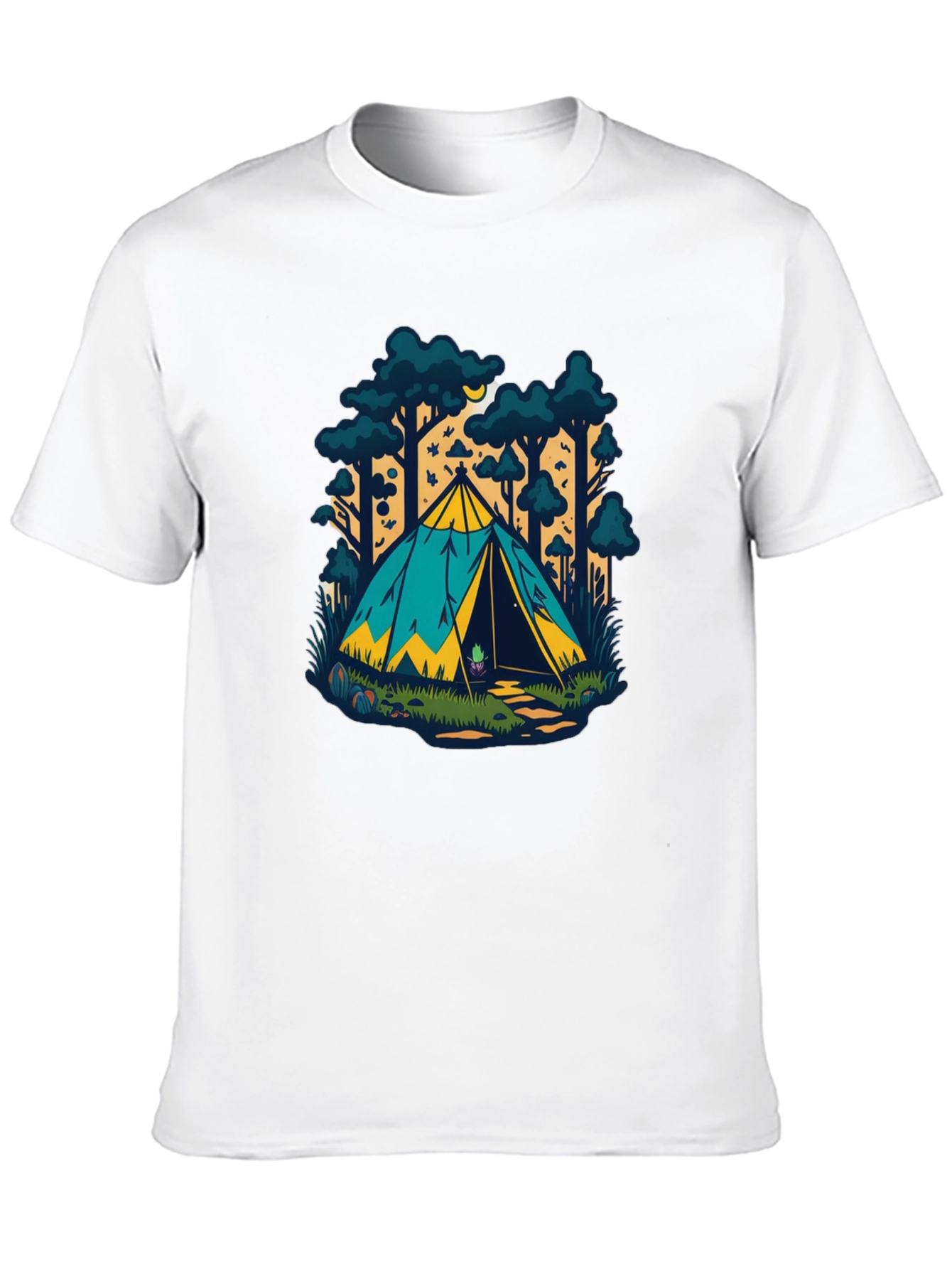 Camping Tent Graphic T-Shirt - Adventure Ready!