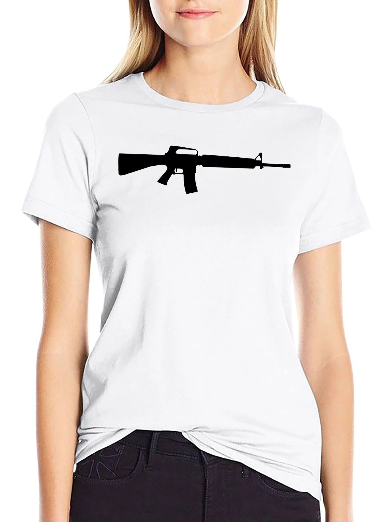 AR-15 Silhouette Tee - Bold Graphic Design