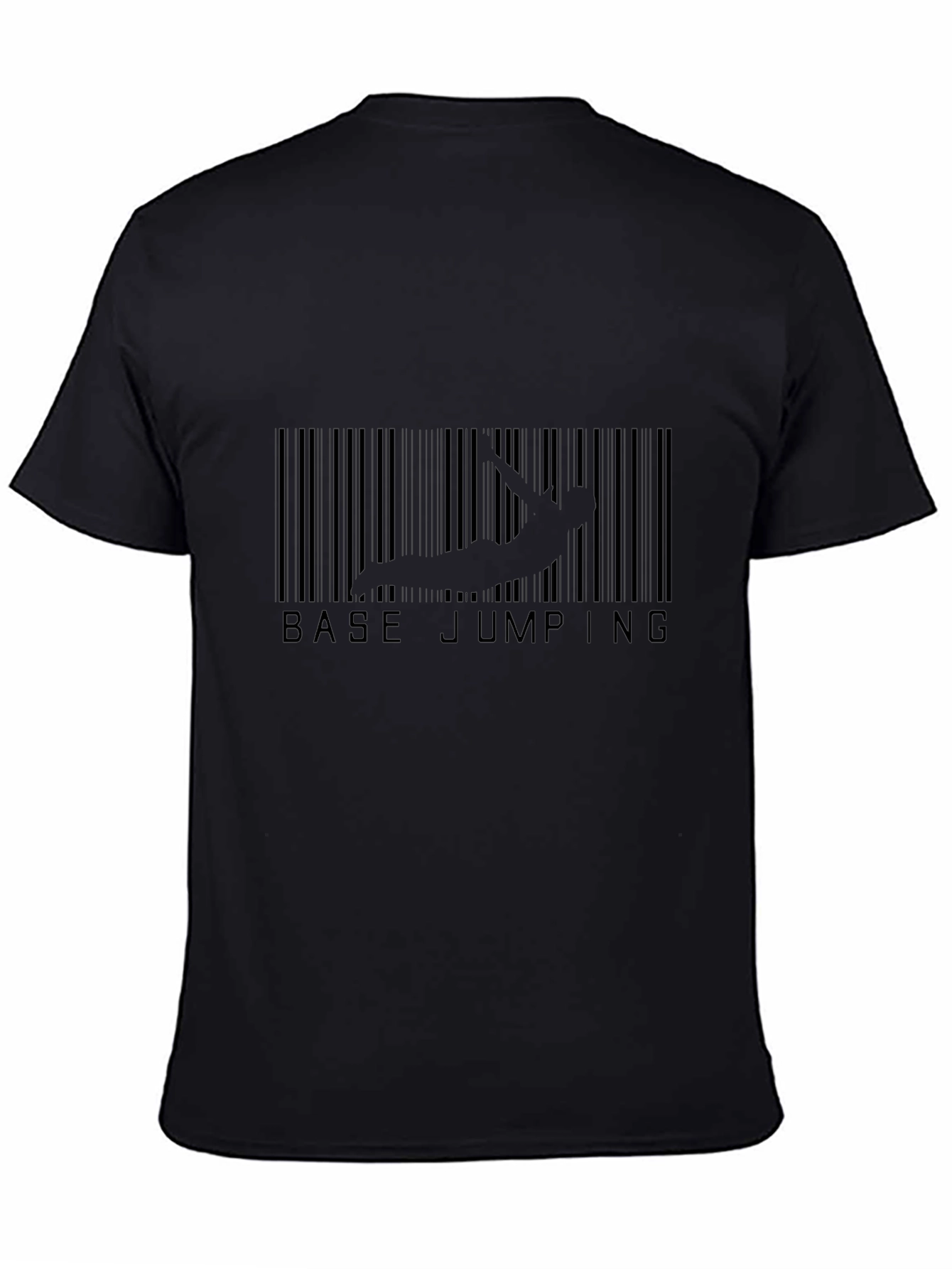 Base Jumping Barcode Graphic T-Shirt