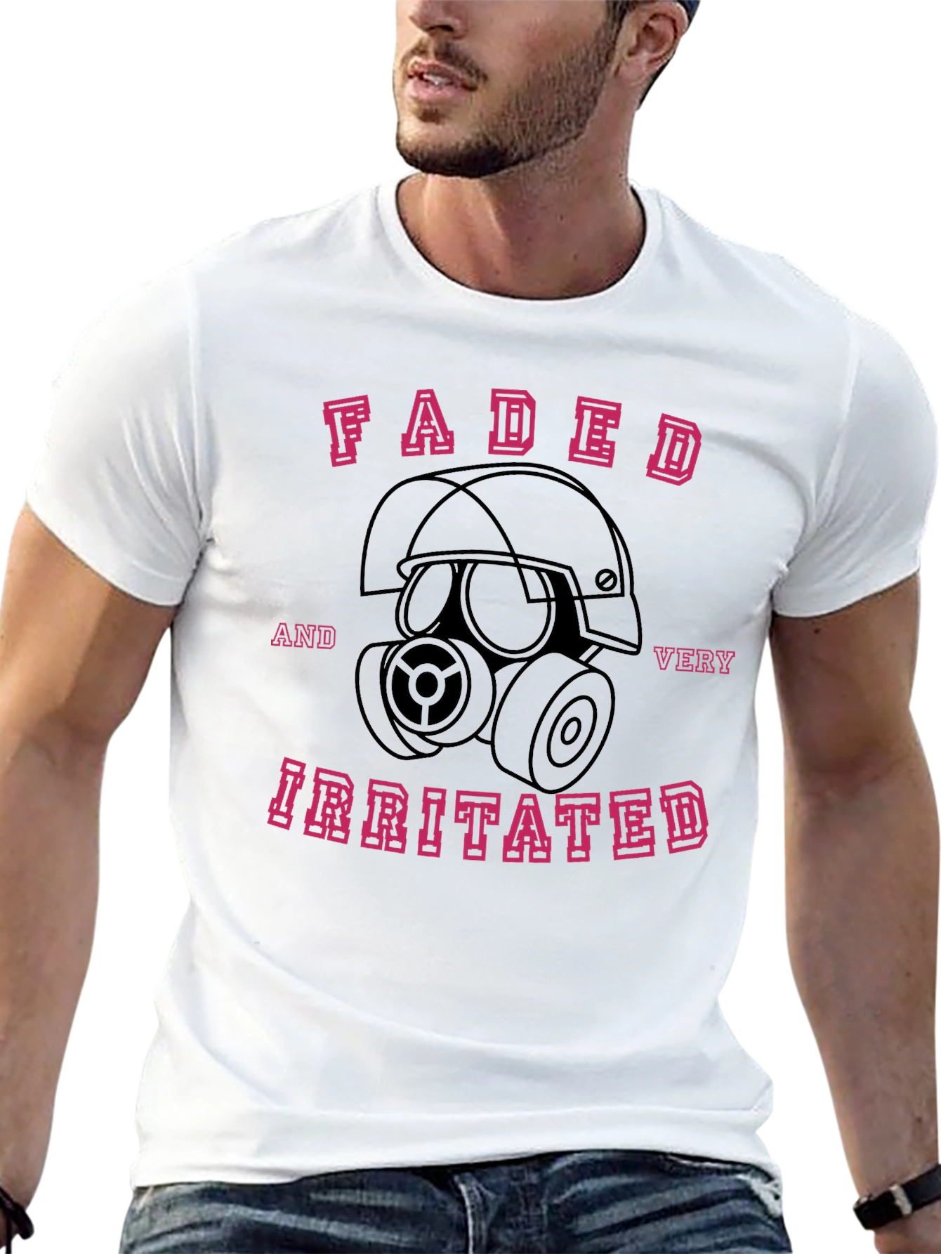 Faded and Irritated Graphic T-Shirt