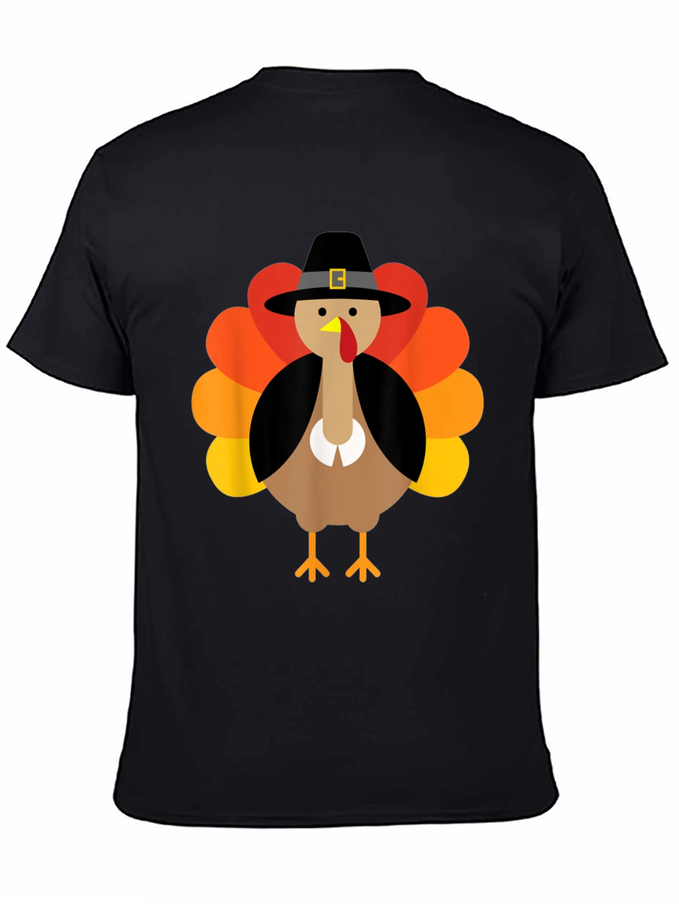 Thanksgiving Turkey Pilgrim Hat Graphic Tee