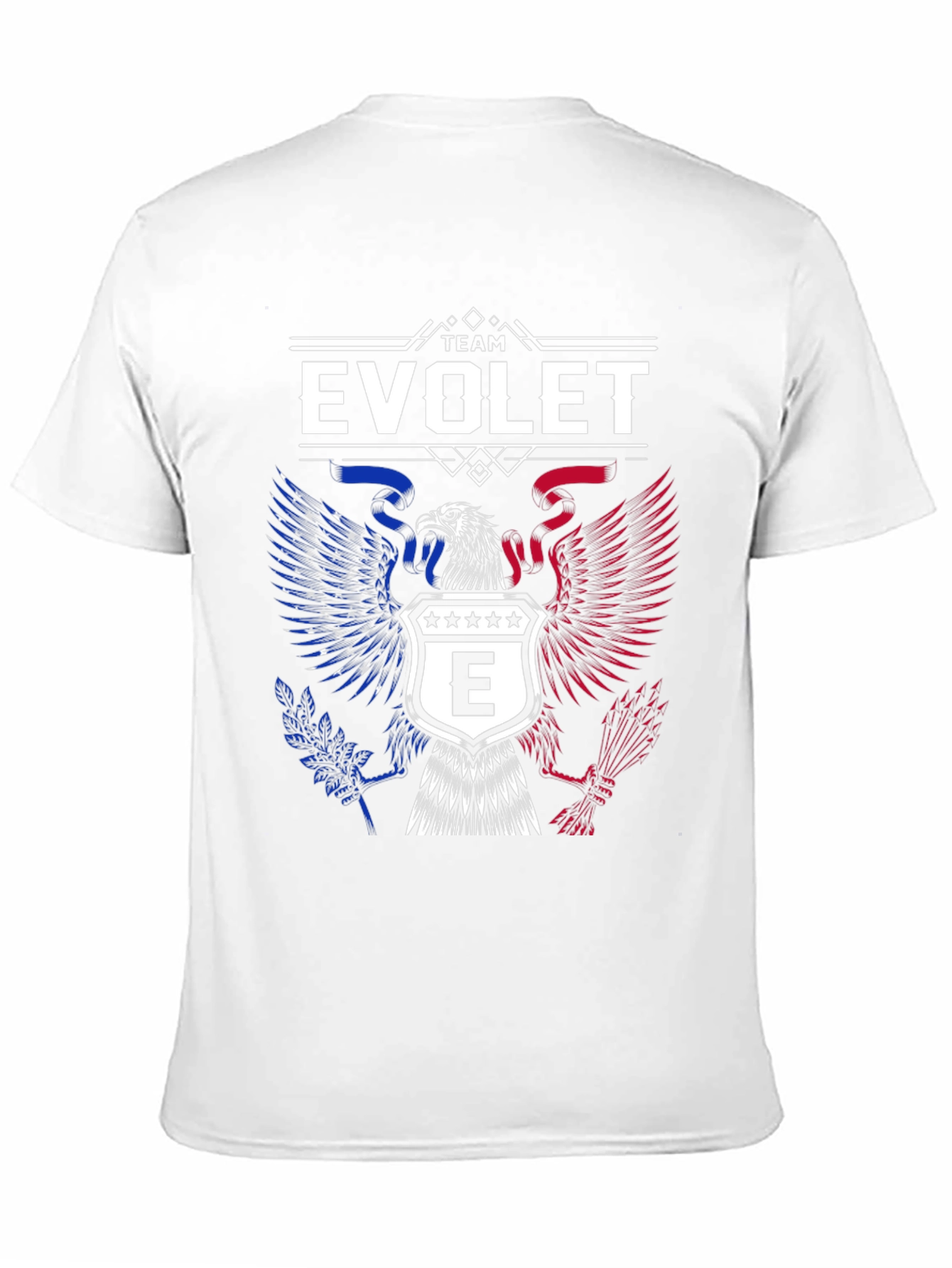 Team Evolet Eagle Crest Graphic Tee - Patriotic Pride!