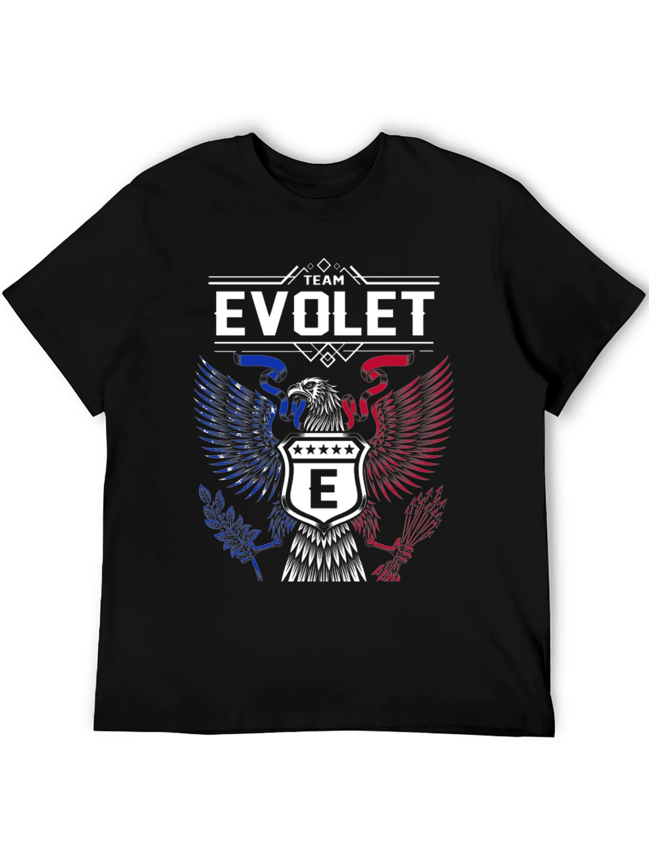 Team Evolet Eagle Crest Graphic Tee - Patriotic Pride!