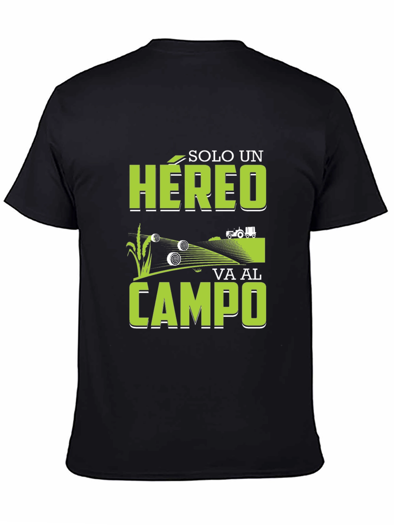 Farming Hero Graphic Tee - Black Cotton T-Shirt