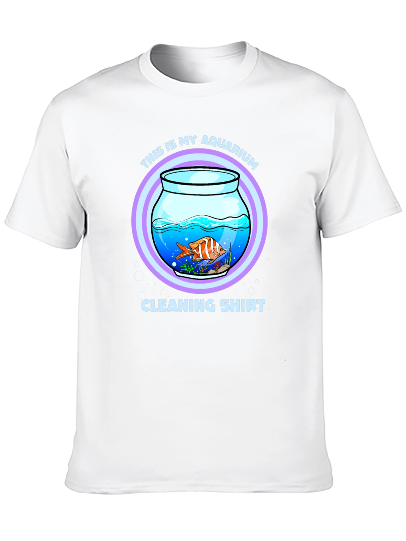 Aquarium Cleaning T-Shirt - Novelty Fish Keeper Tee