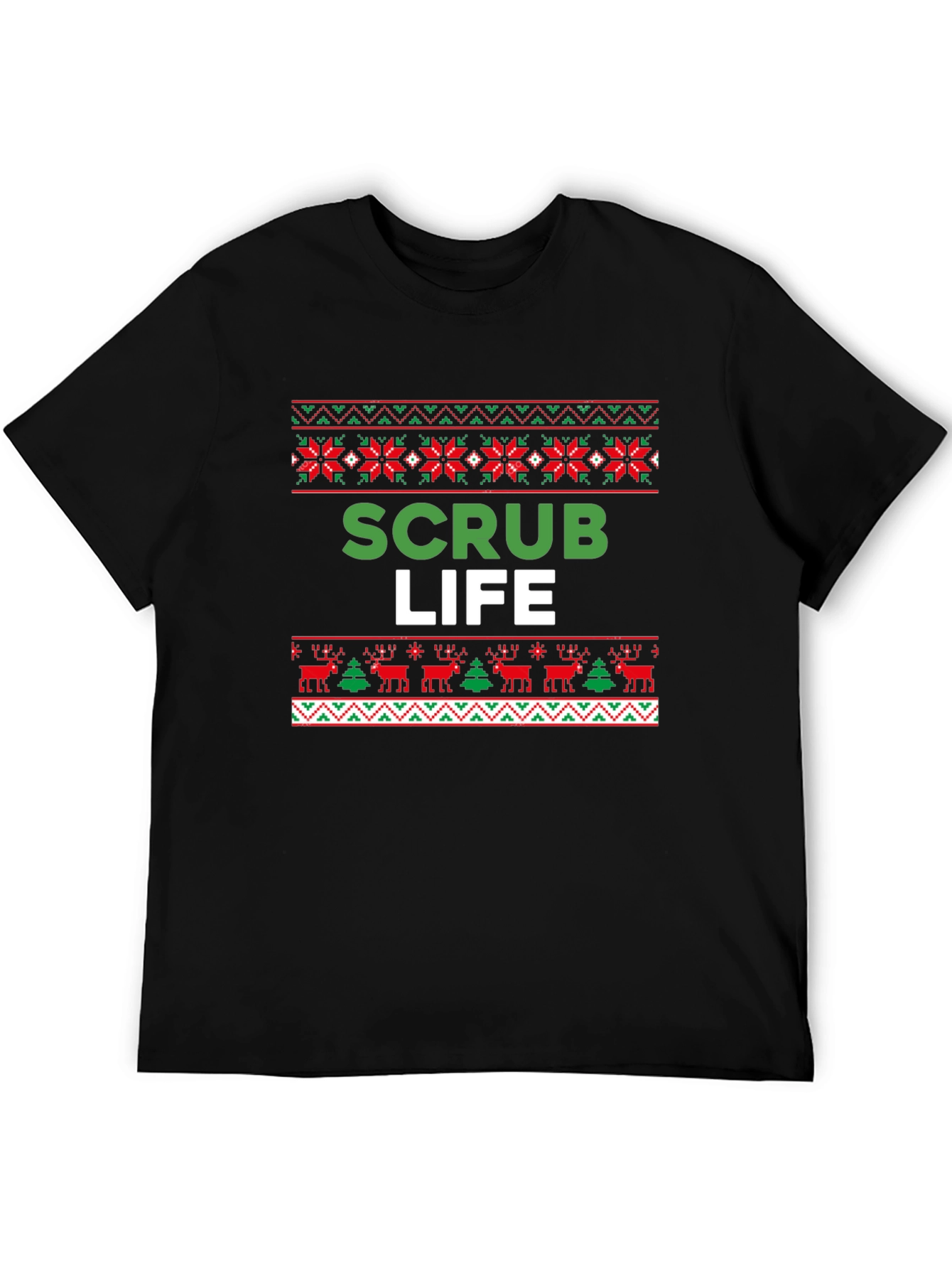 Scrub Life Ugly Christmas Sweater Style T-Shirt