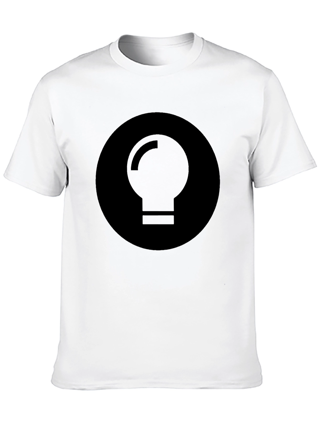 Minimalist Black Light Bulb Graphic Tee