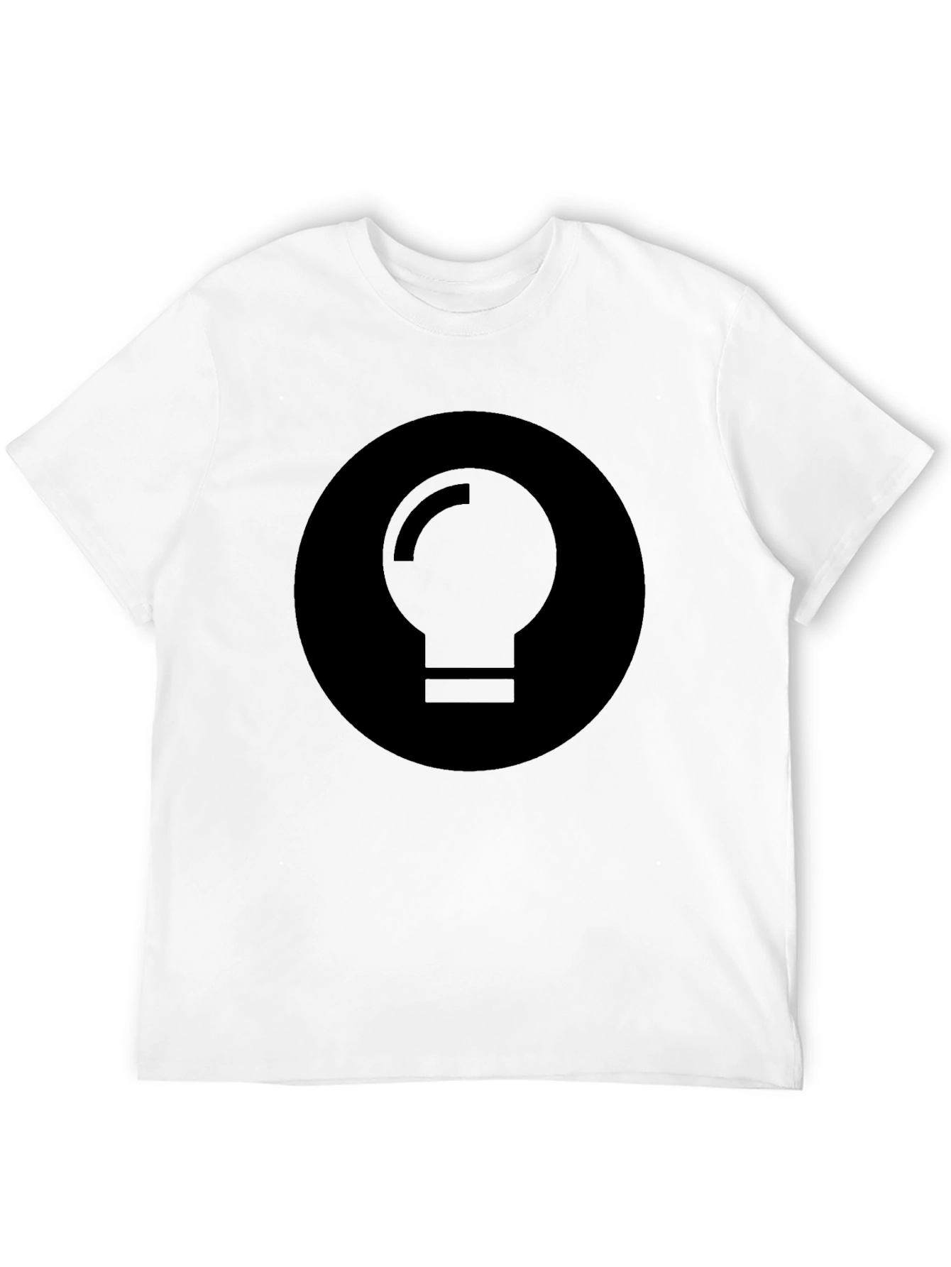 Minimalist Black Light Bulb Graphic Tee