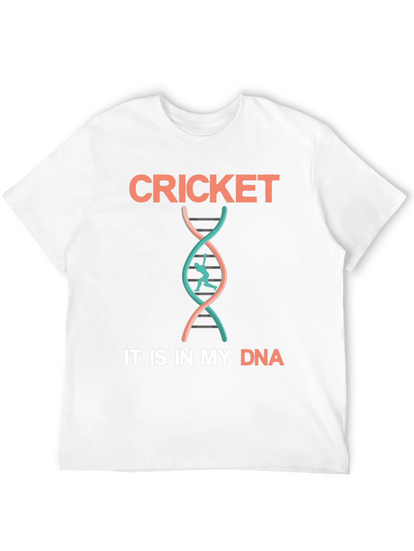 Cricket DNA T-Shirt - Black Cotton Tee
