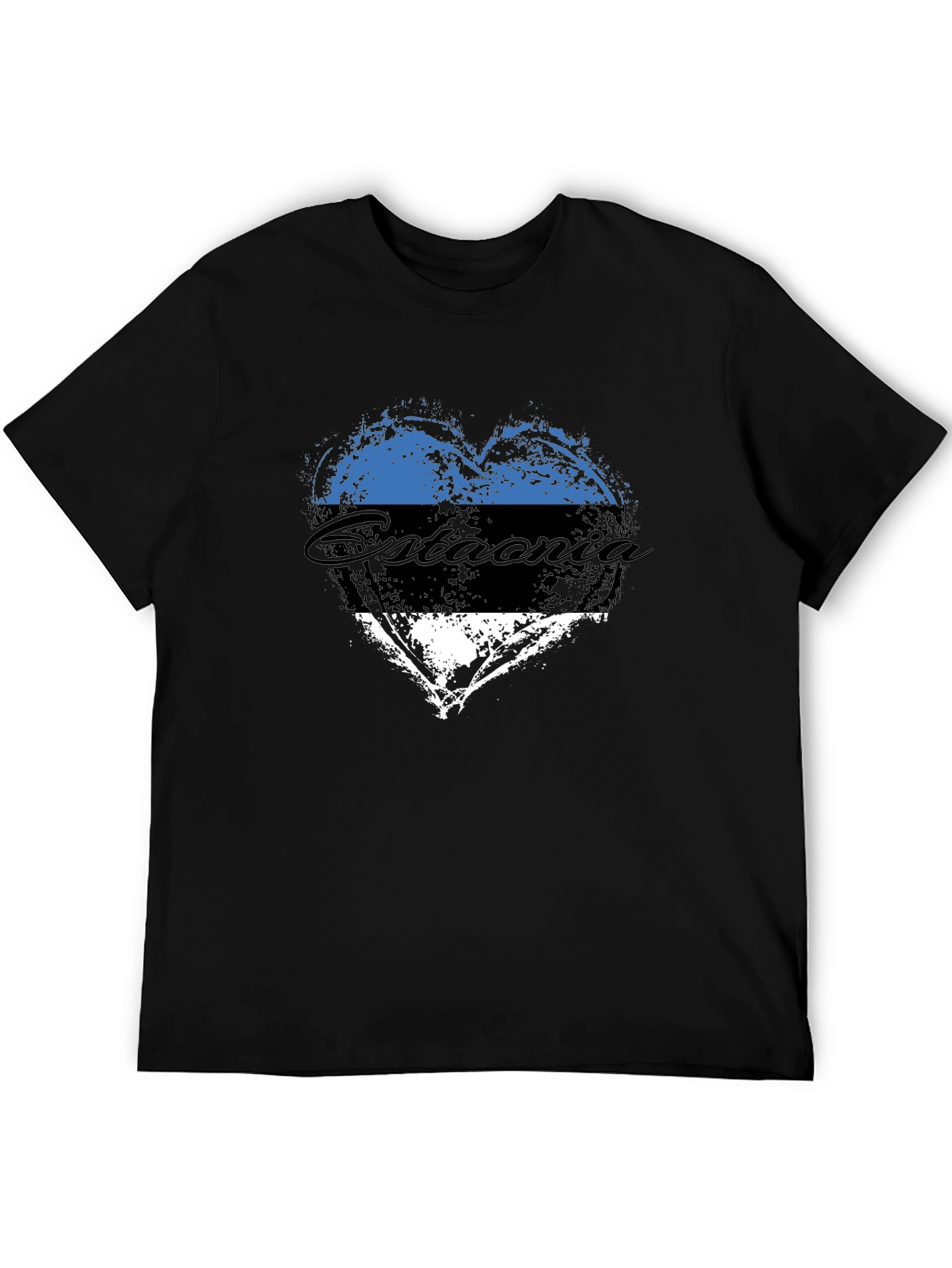 Estonia Flag Heart T-Shirt