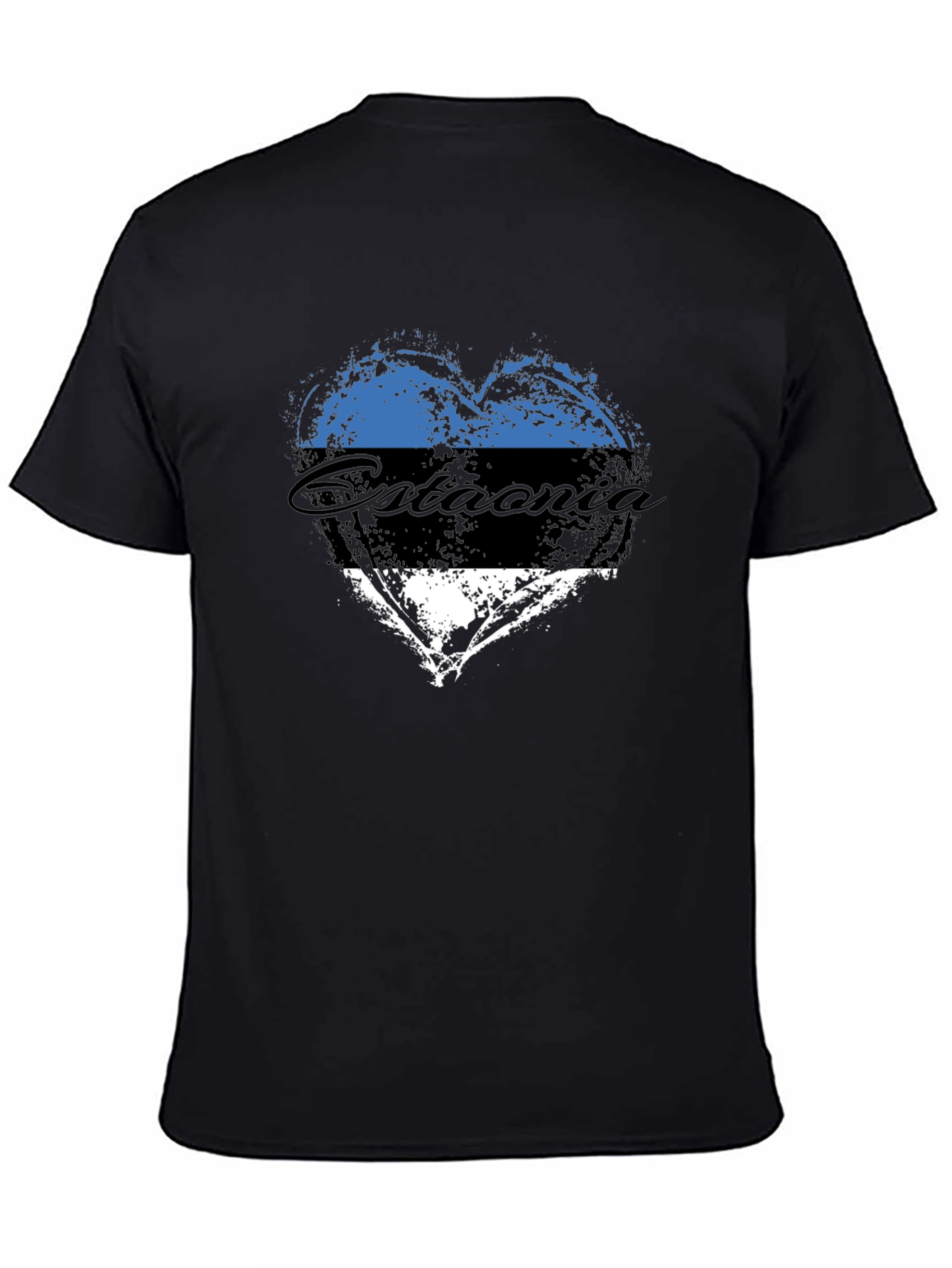 Estonia Flag Heart T-Shirt