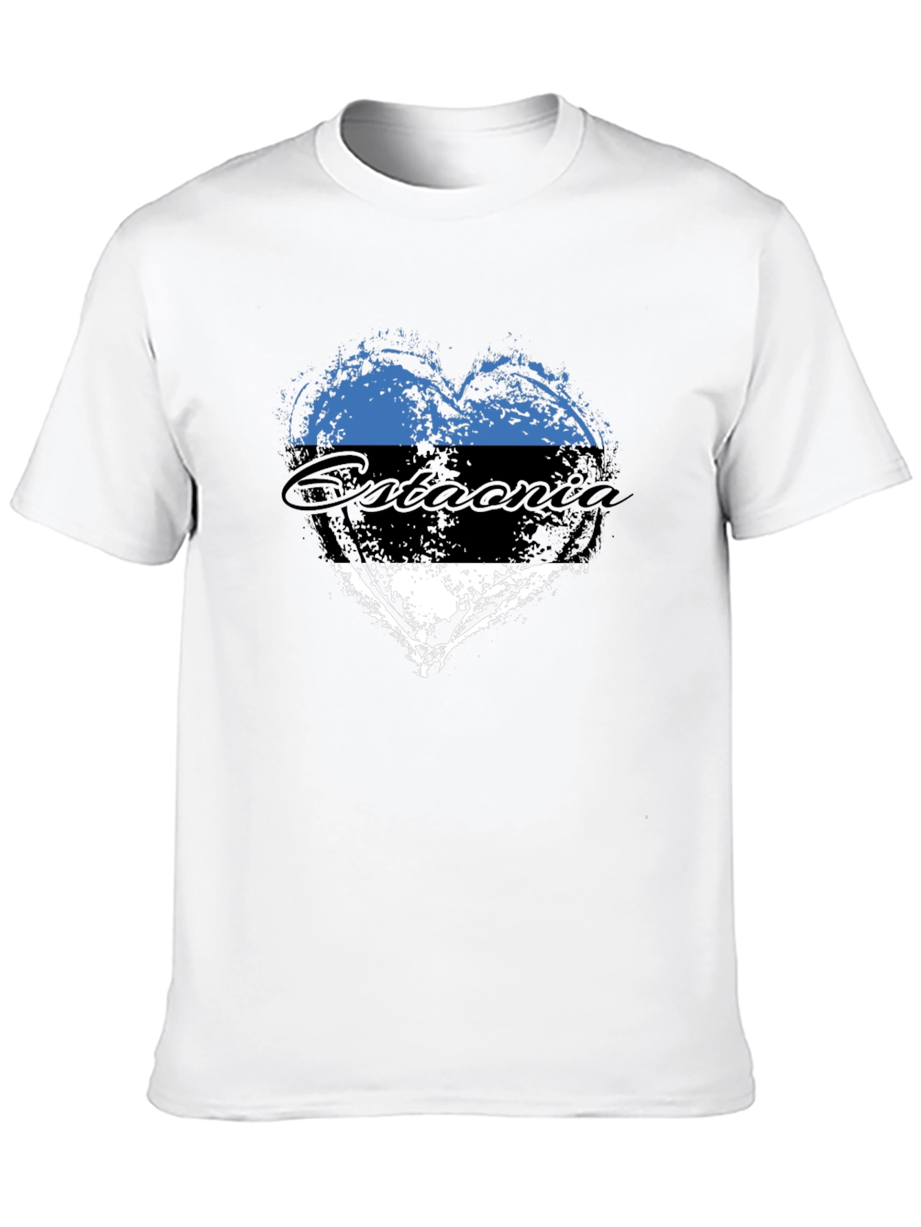 Estonia Flag Heart T-Shirt
