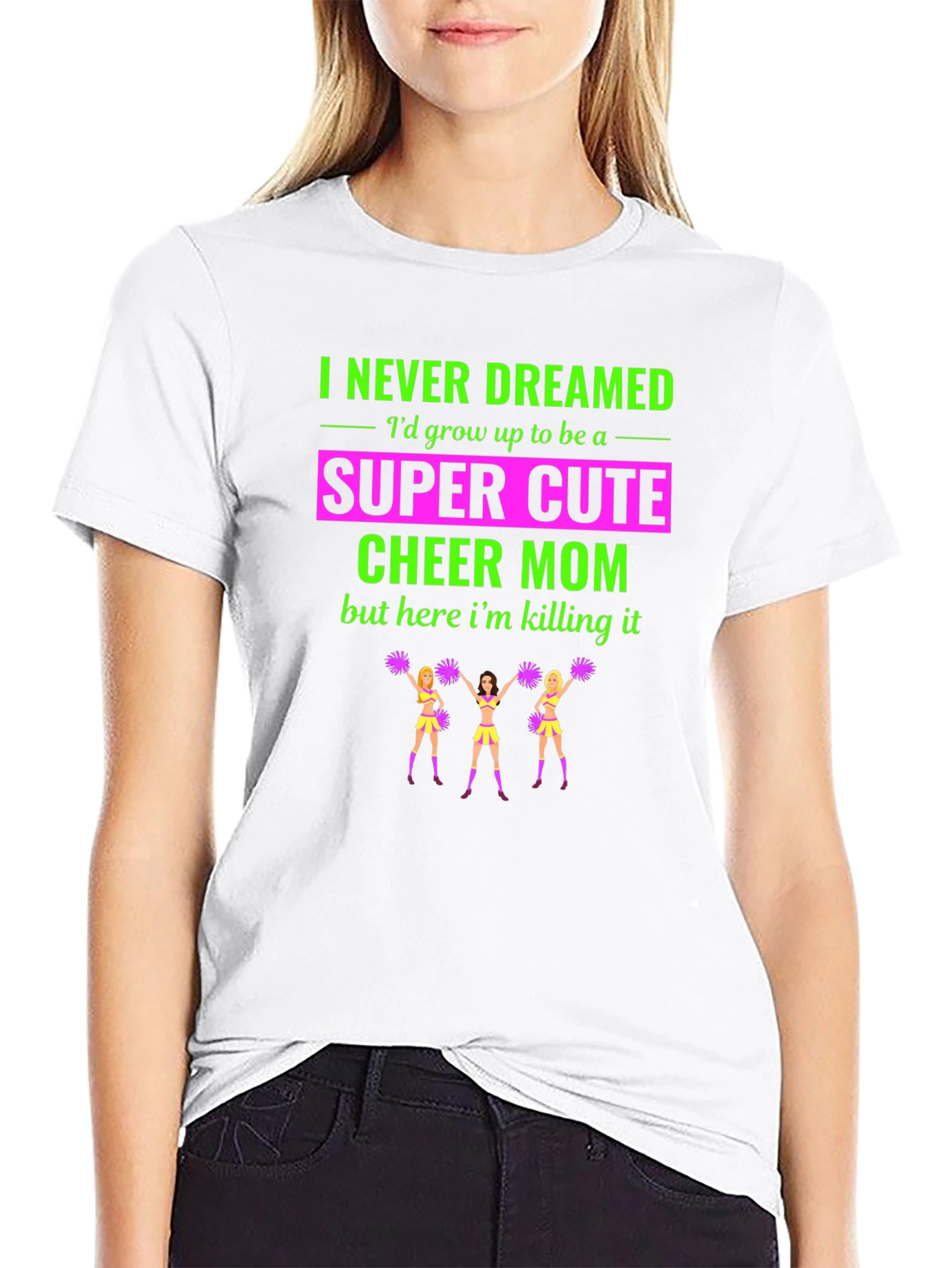 Super Cute Cheer Mom T-Shirt