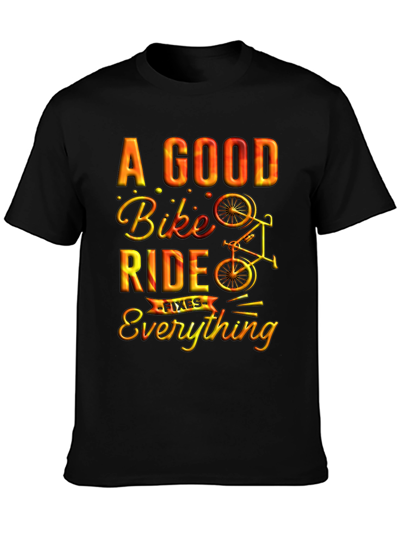 A Good Bike Ride Fixes Everything Graphic Tee