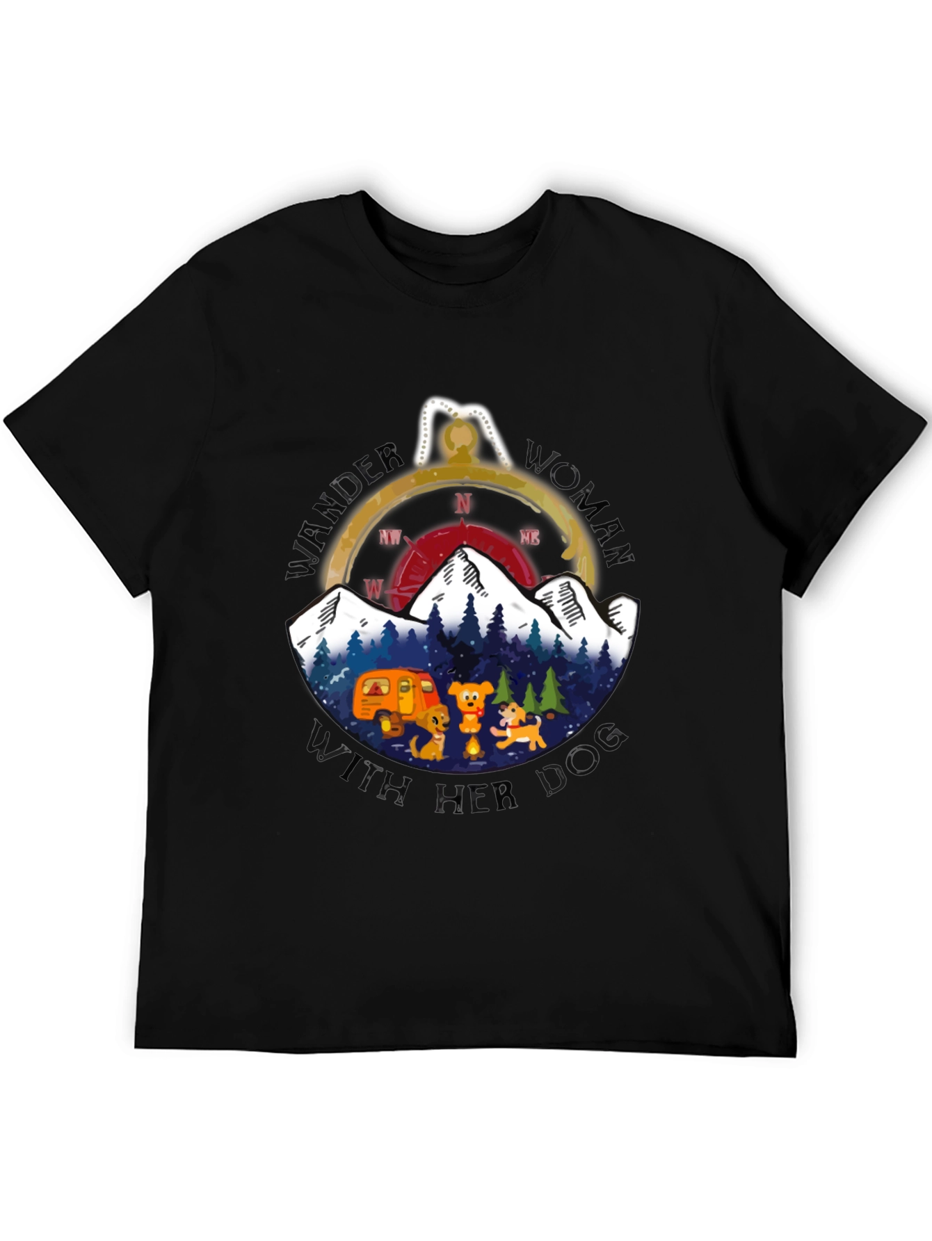 Wander Woman With Her Dog T-Shirt