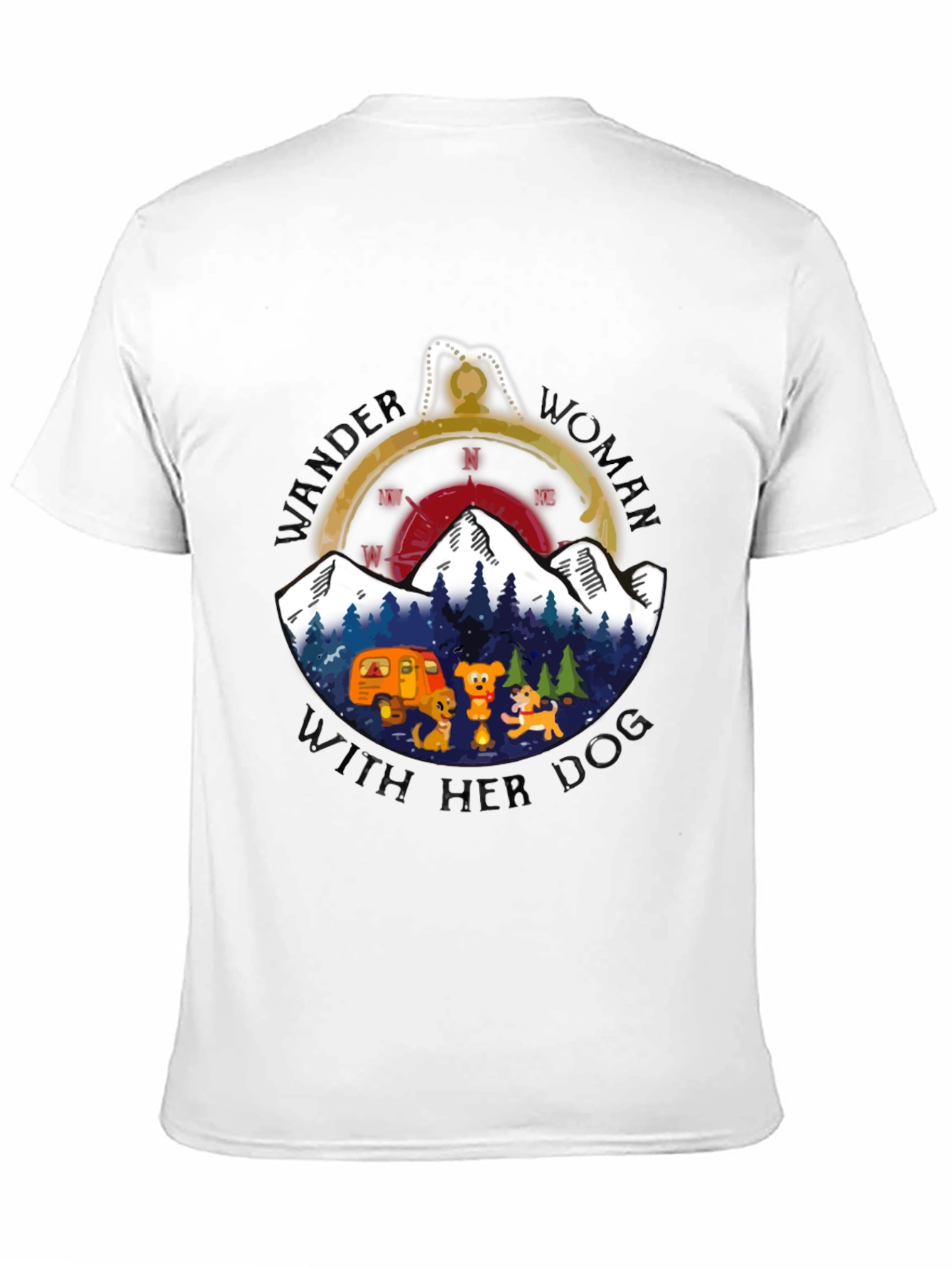Wander Woman With Her Dog T-Shirt