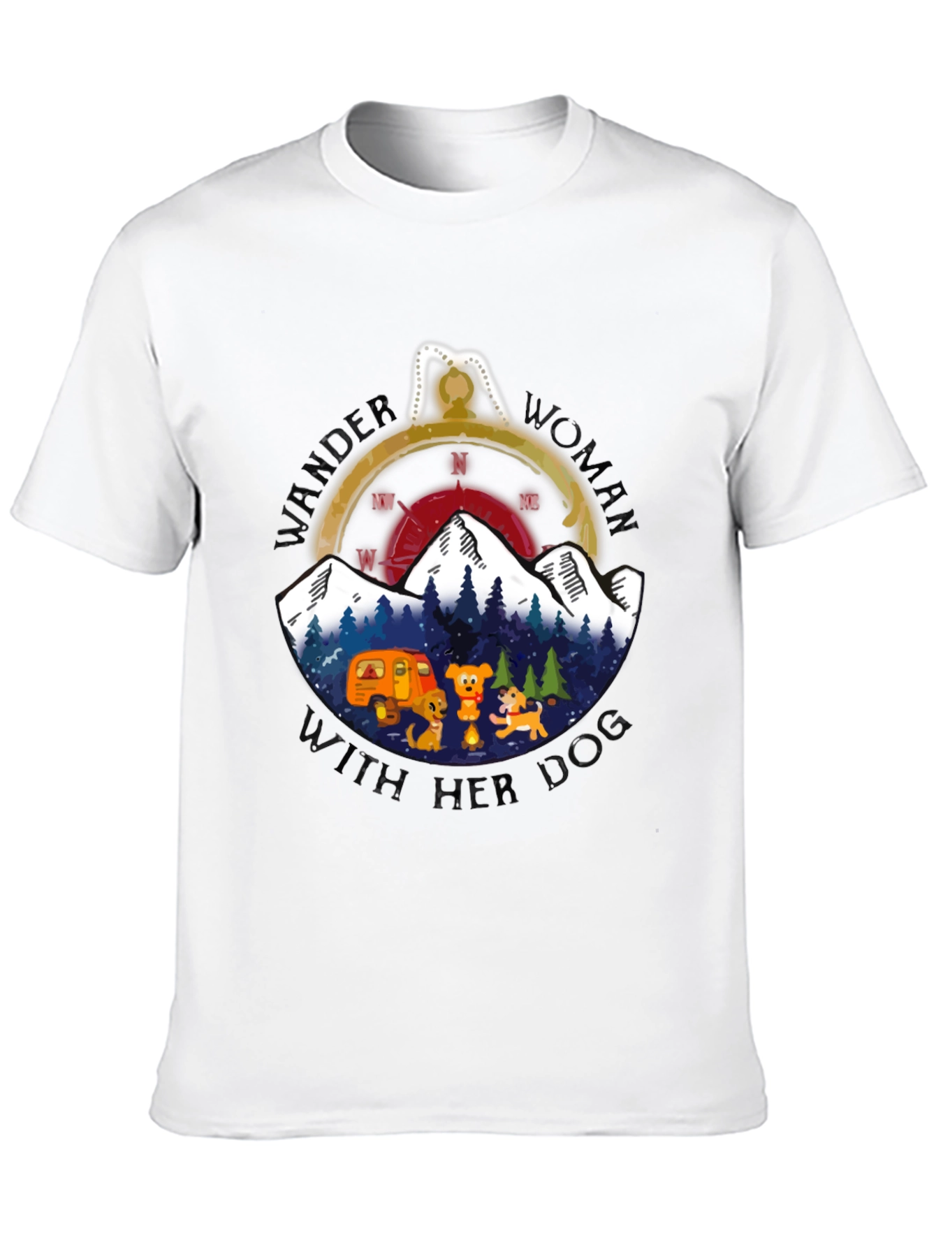 Wander Woman With Her Dog T-Shirt