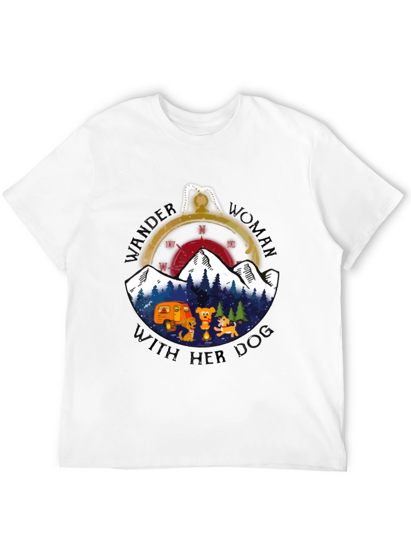 Wander Woman With Her Dog T-Shirt