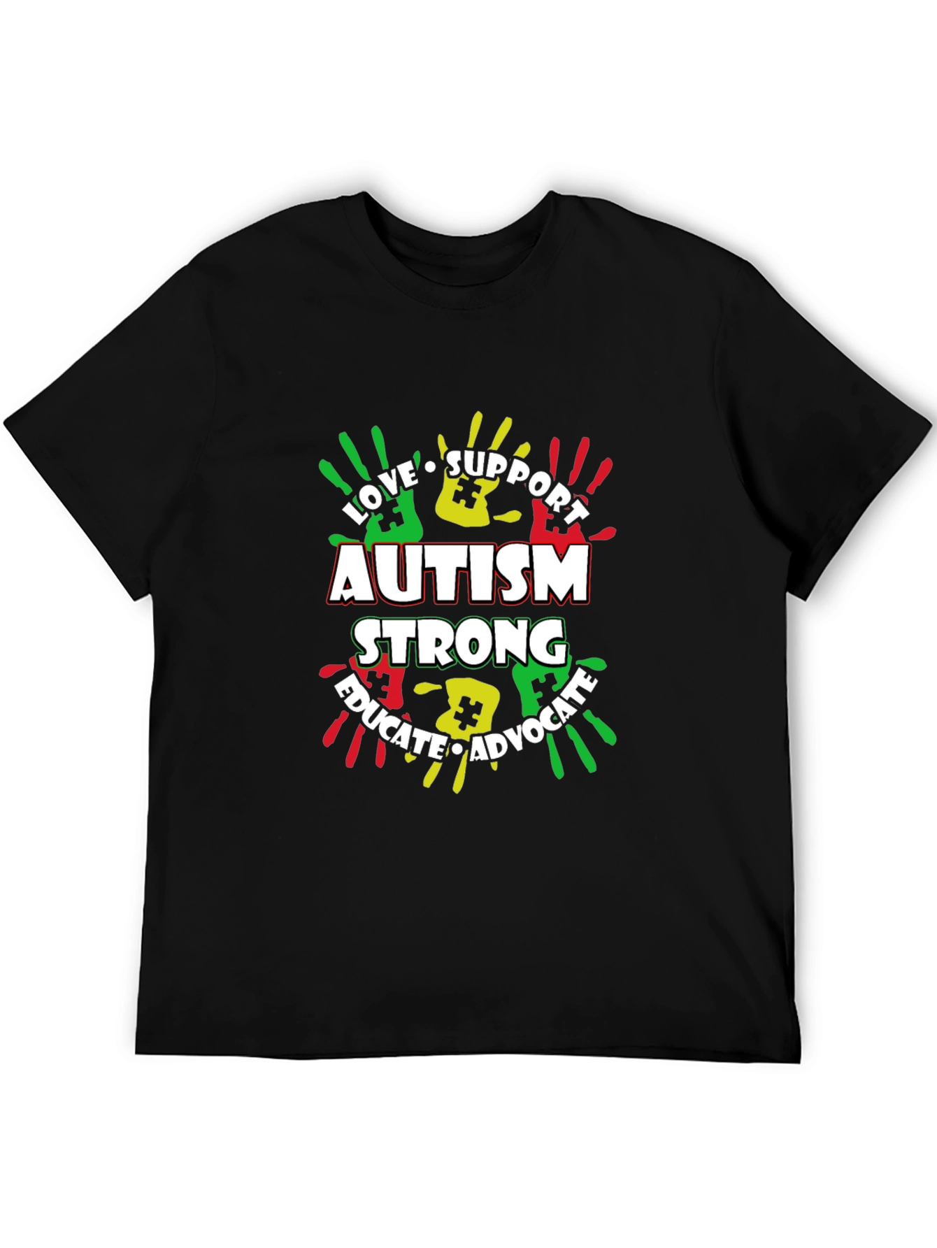 Autism Awareness T-Shirt - Love Support Educate Advocate