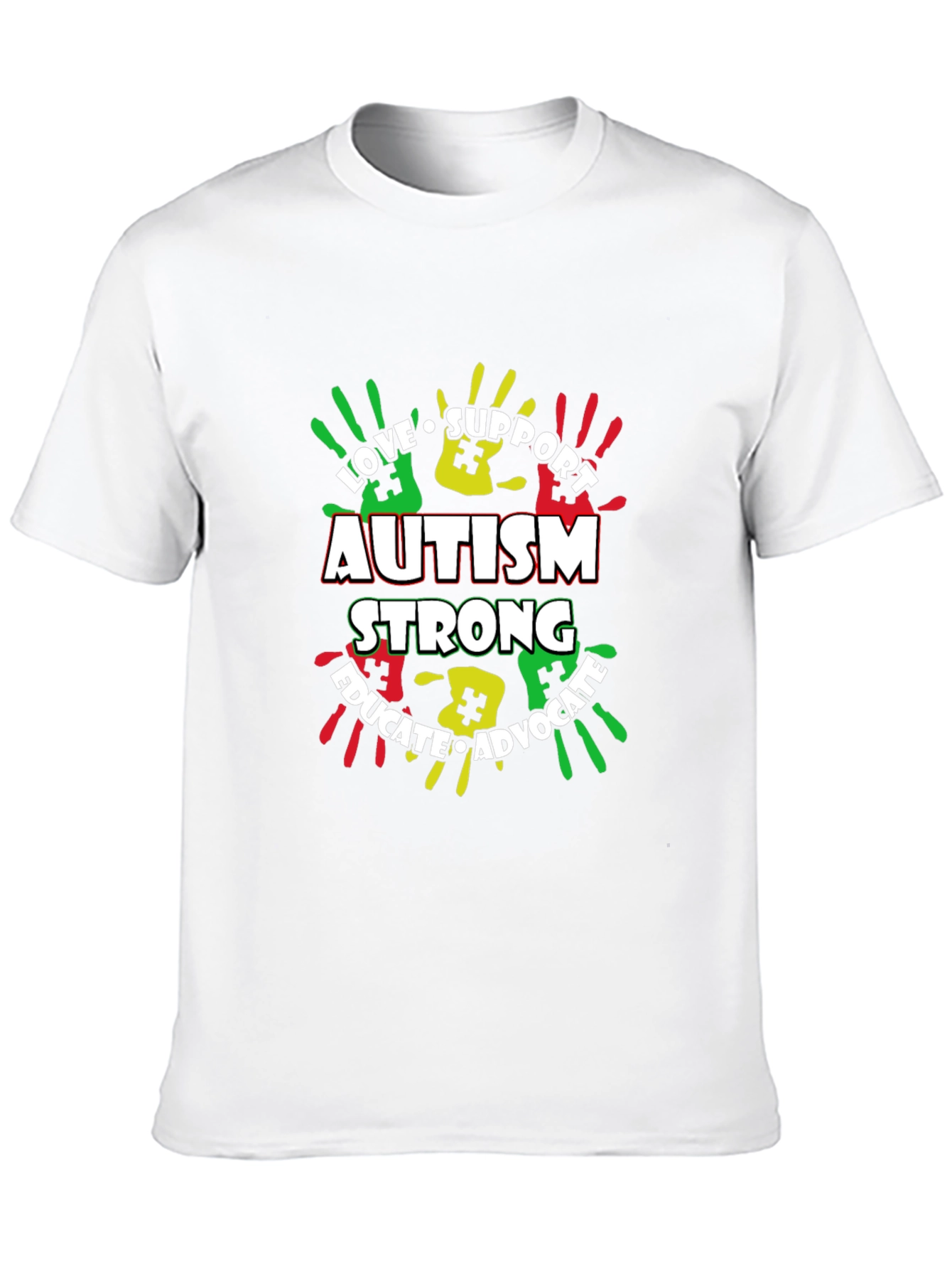 Autism Awareness T-Shirt - Love Support Educate Advocate