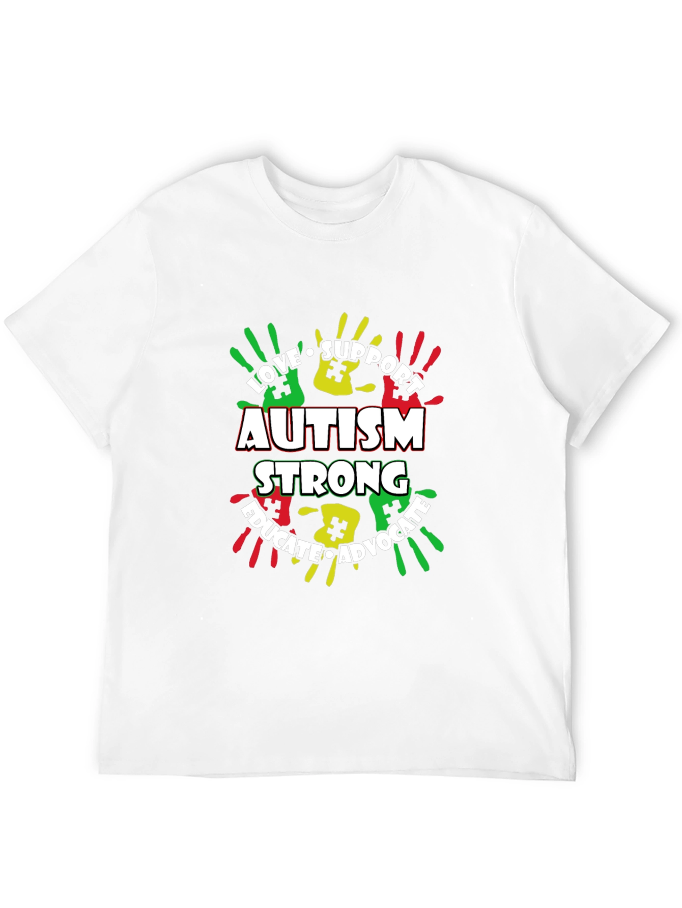 Autism Awareness T-Shirt - Love Support Educate Advocate
