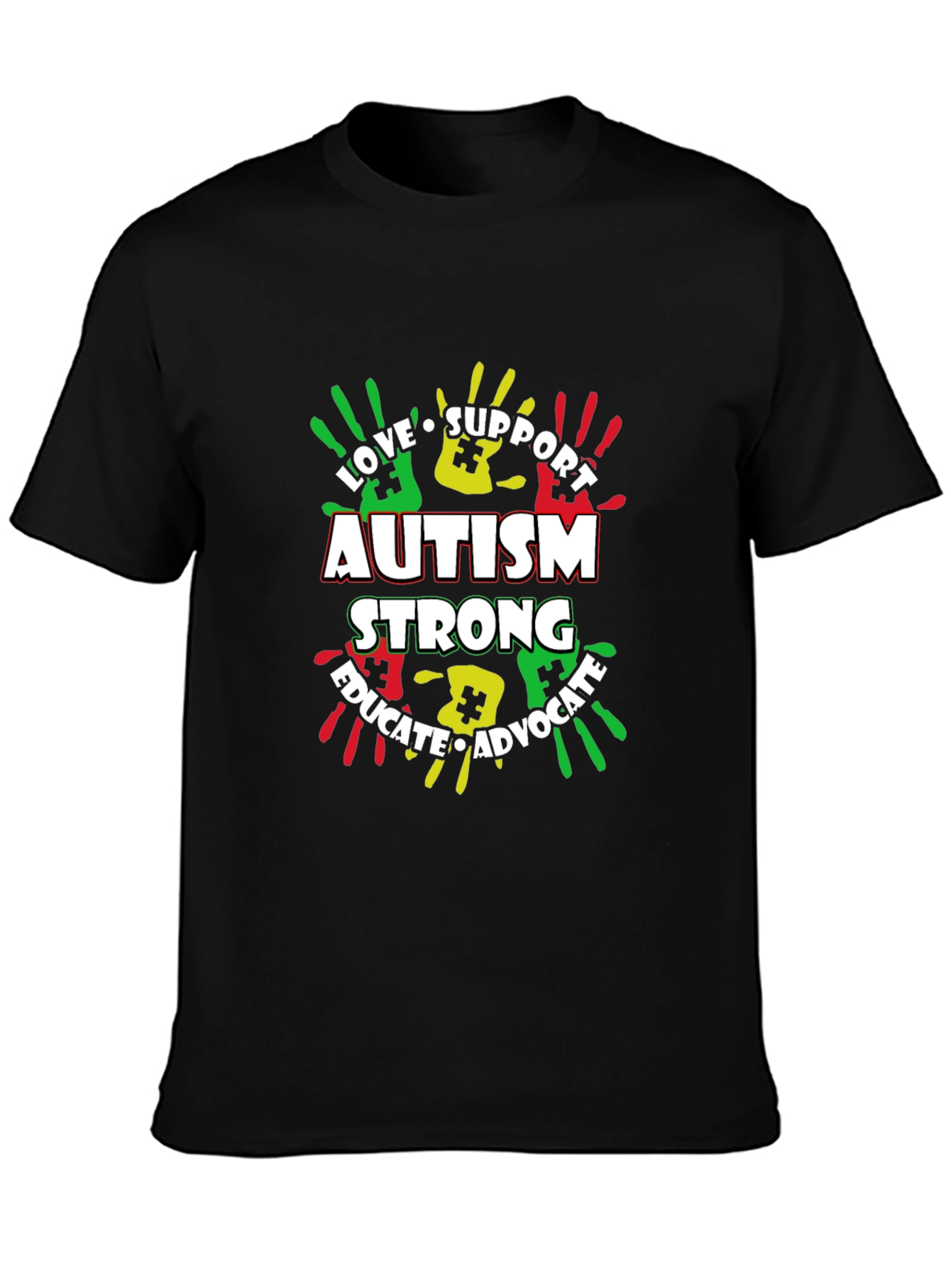 Autism Awareness T-Shirt - Love Support Educate Advocate