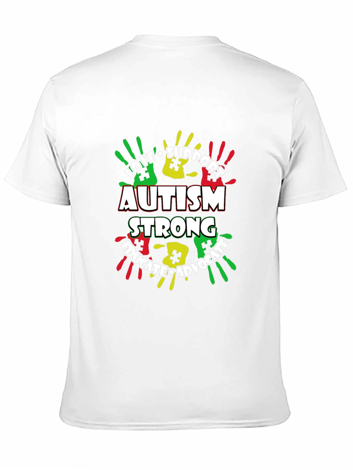 Autism Awareness T-Shirt - Love Support Educate Advocate