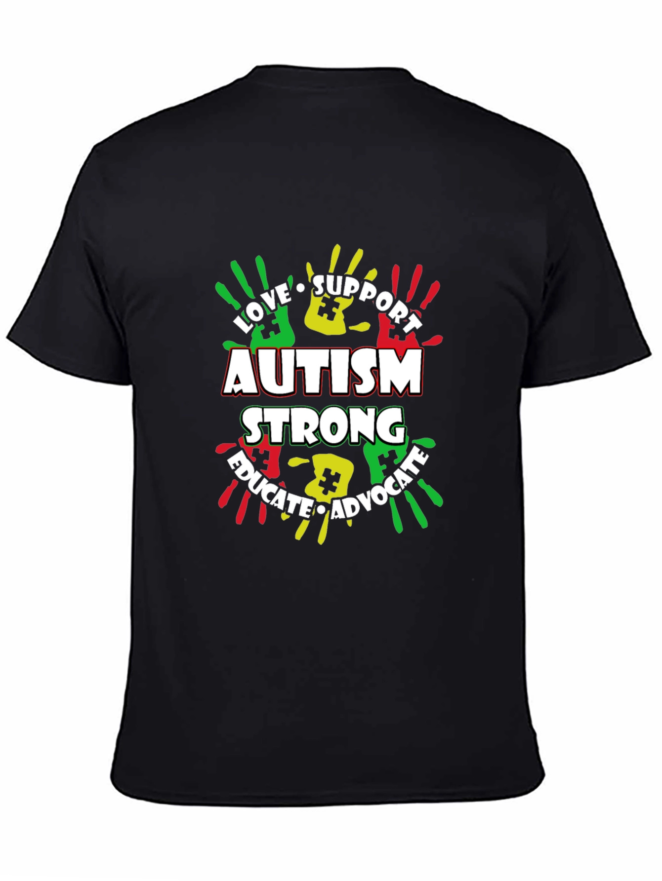 Autism Awareness T-Shirt - Love Support Educate Advocate