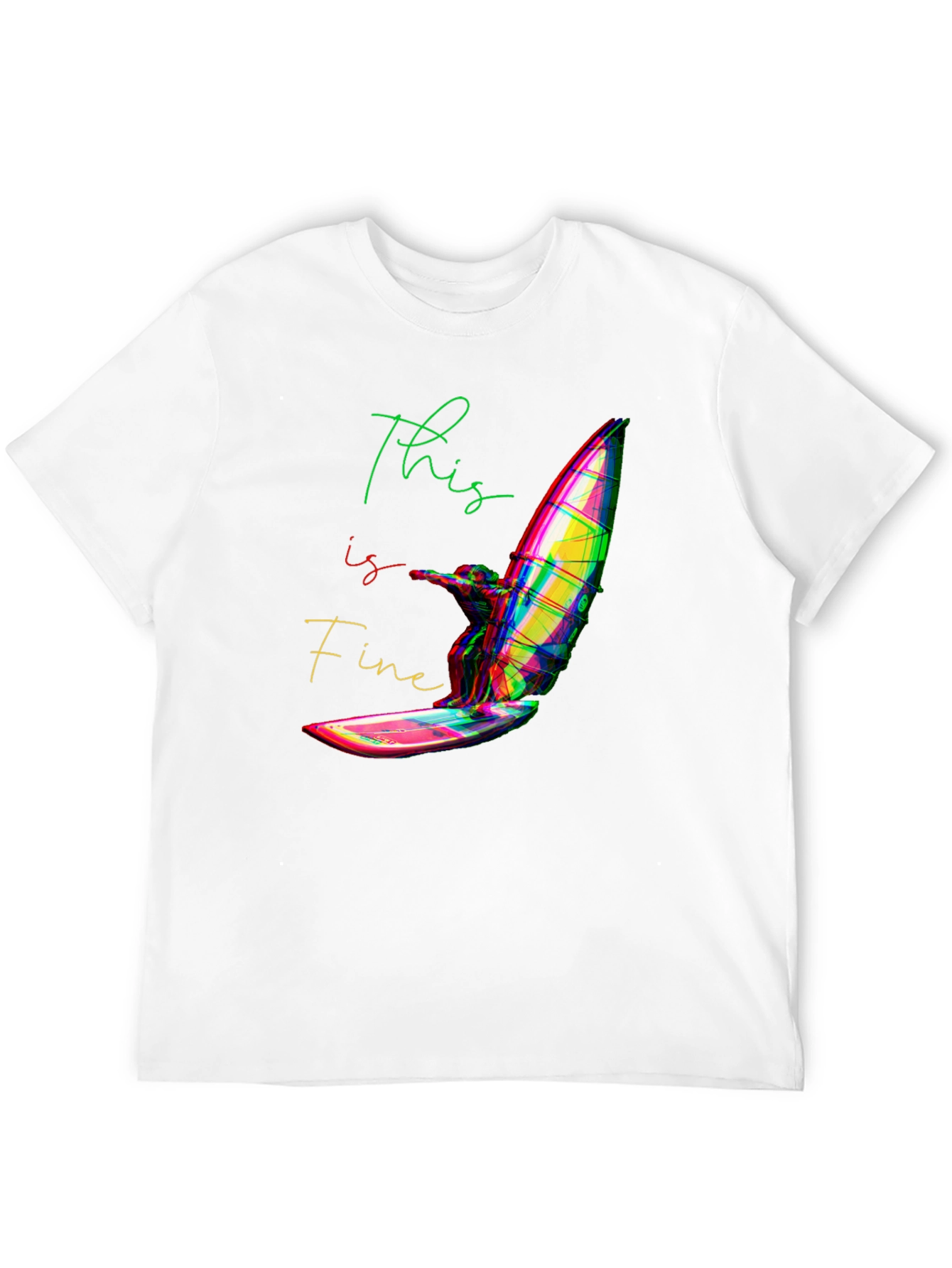 This is Fine Windsurfing T-Shirt - Black