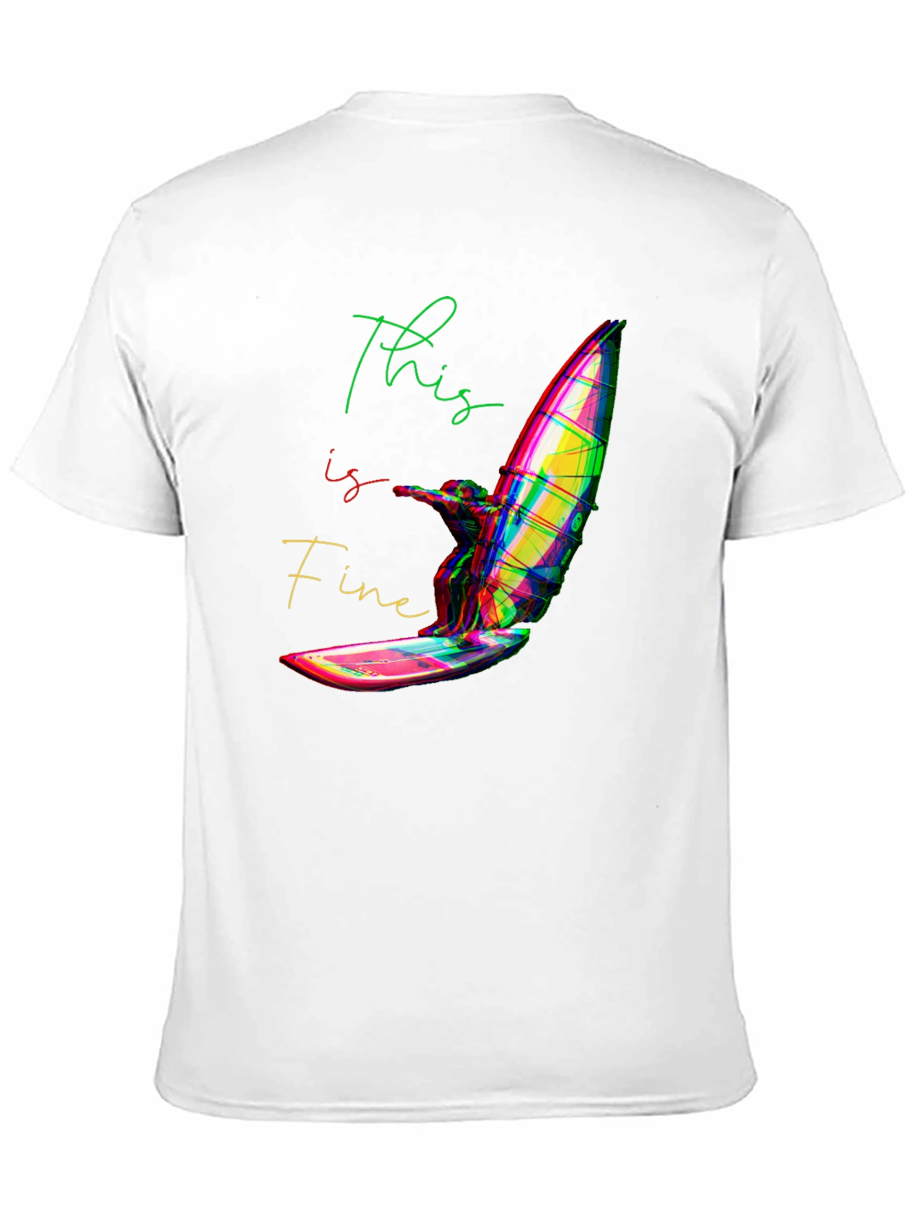 This is Fine Windsurfing T-Shirt - Black