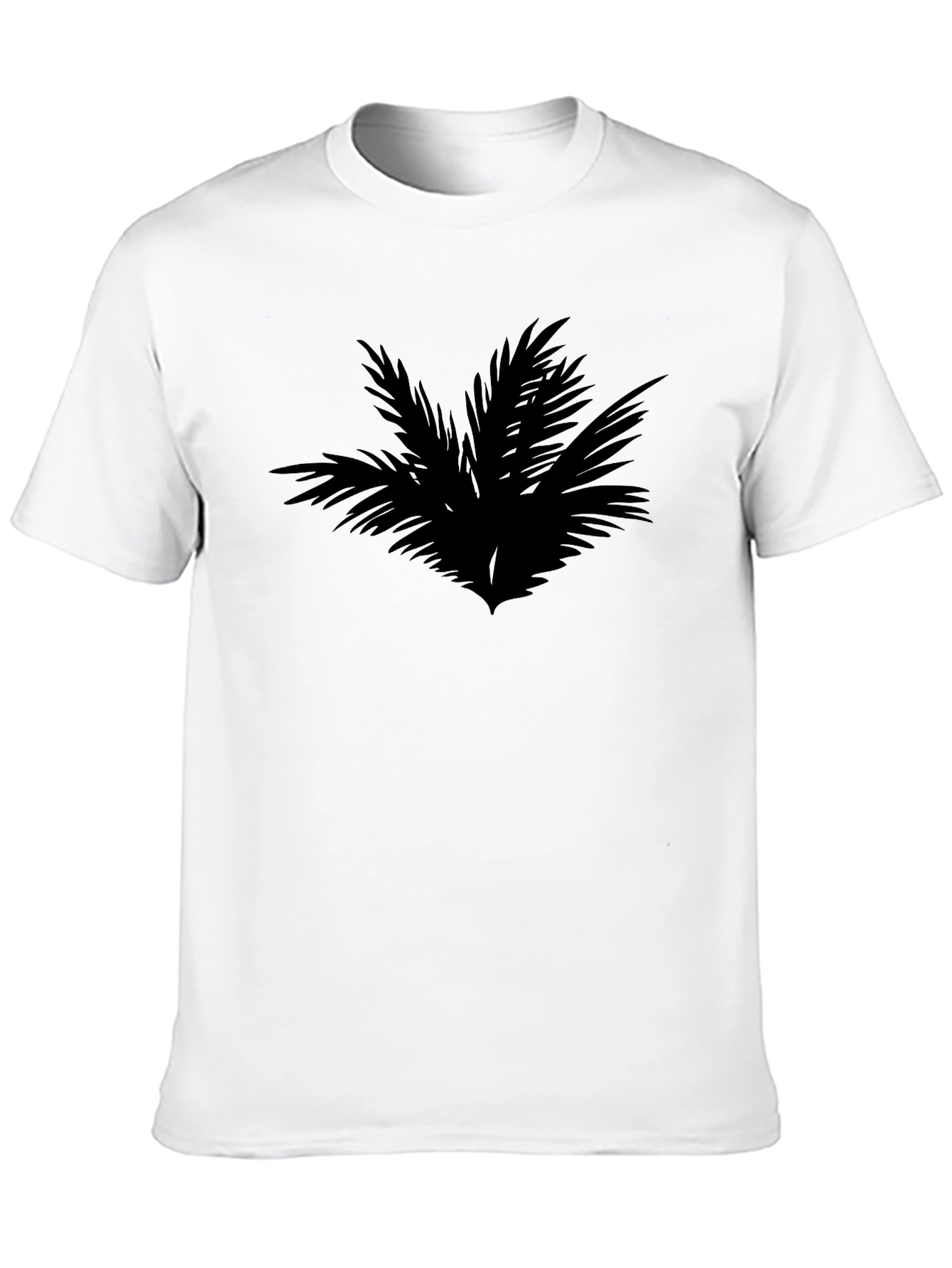 Tropical Palm Tree Graphic Black T-Shirt